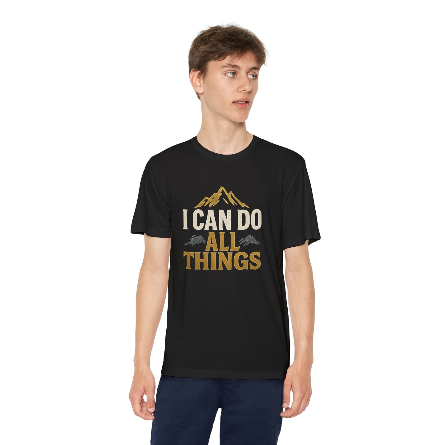 Youth Competitor Tee - I Can Do All Things Motivational Shirt