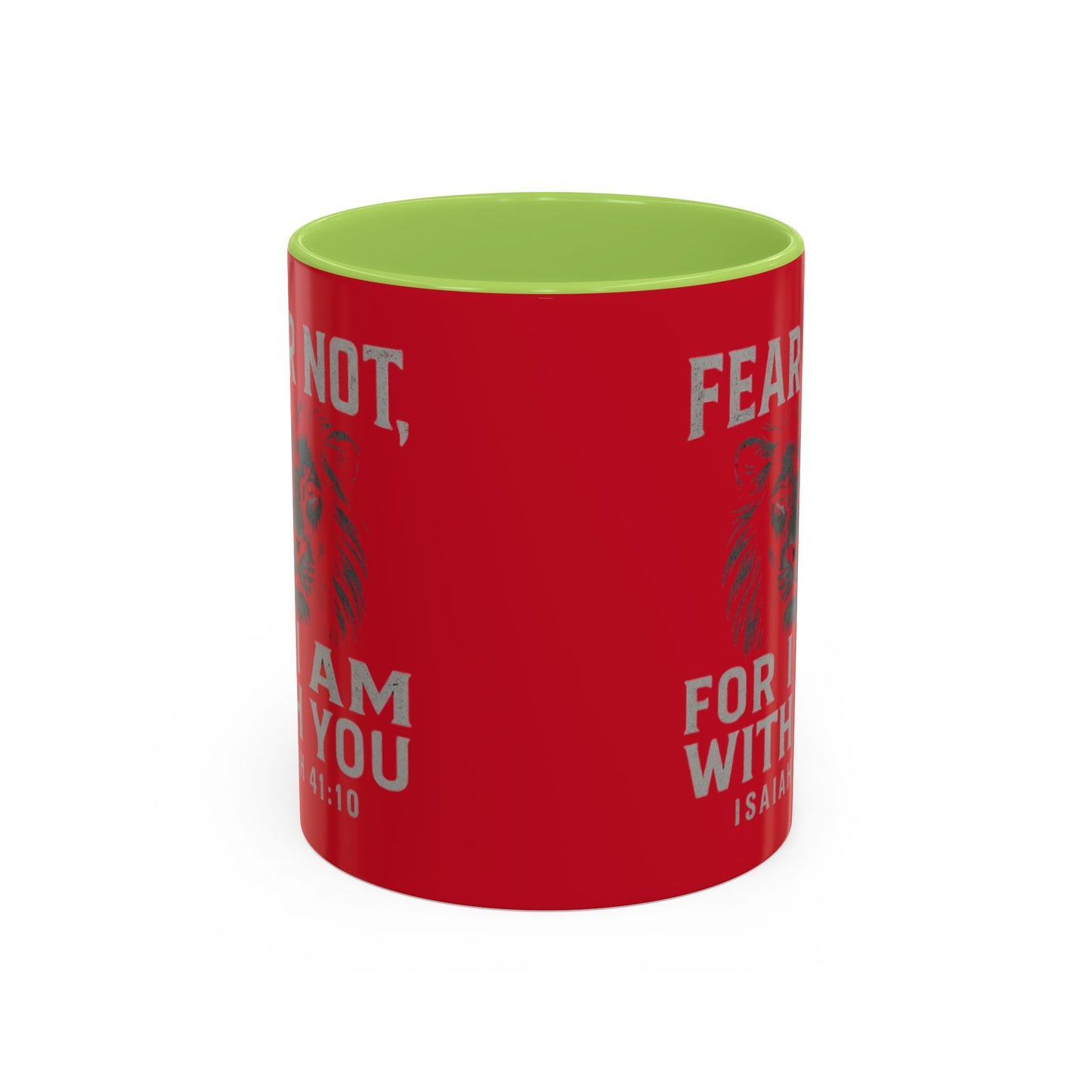 Faith-Inspired Accent Coffee Mug - Cheerful Ceramics for Daily Motivation, Gift for Friends, Home Decor, Encouragement