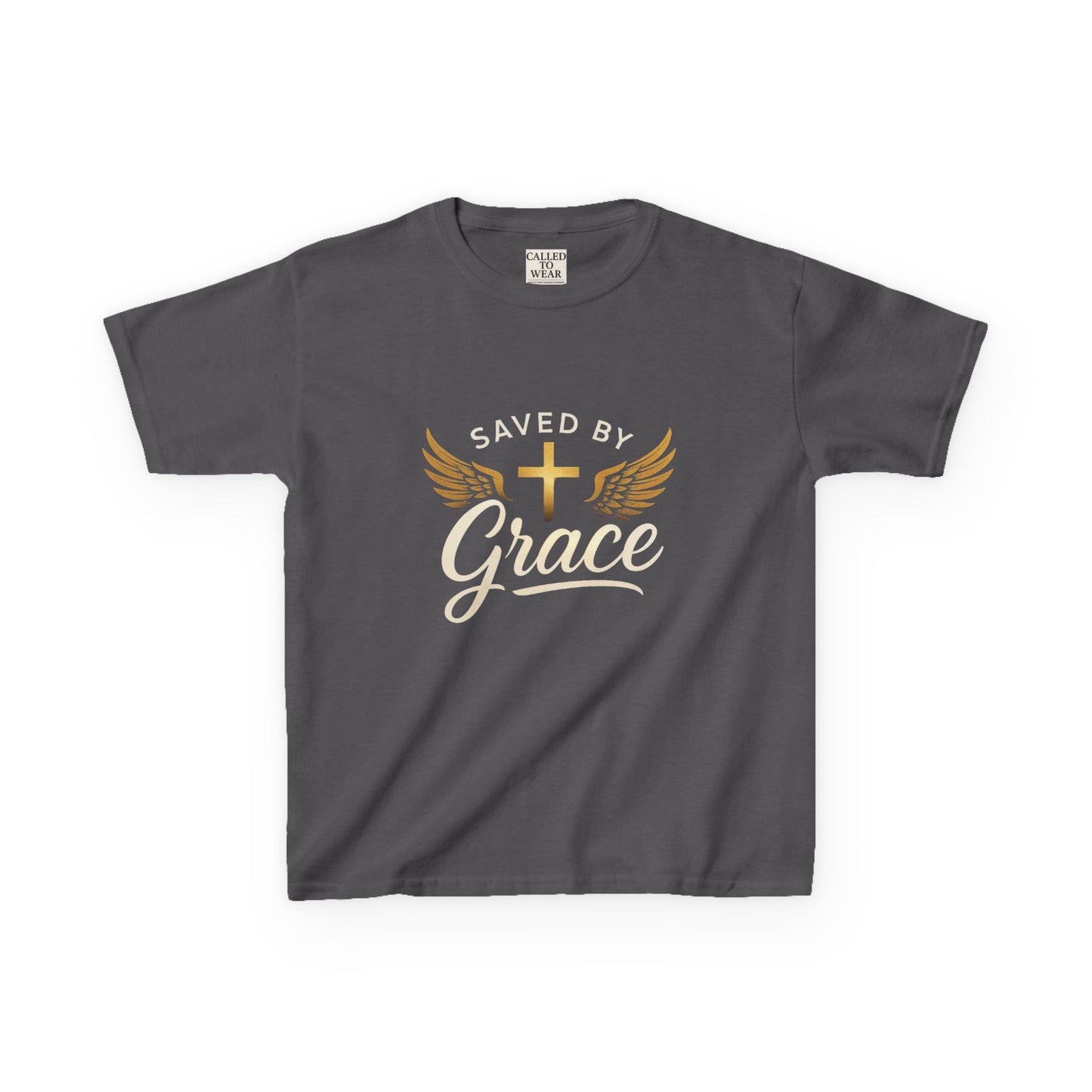Saved by Grace Kids Tee - Inspirational Children’s Apparel, Faith-Based Gift for Baptism, Birthday, Church Events, Everyday Wear
