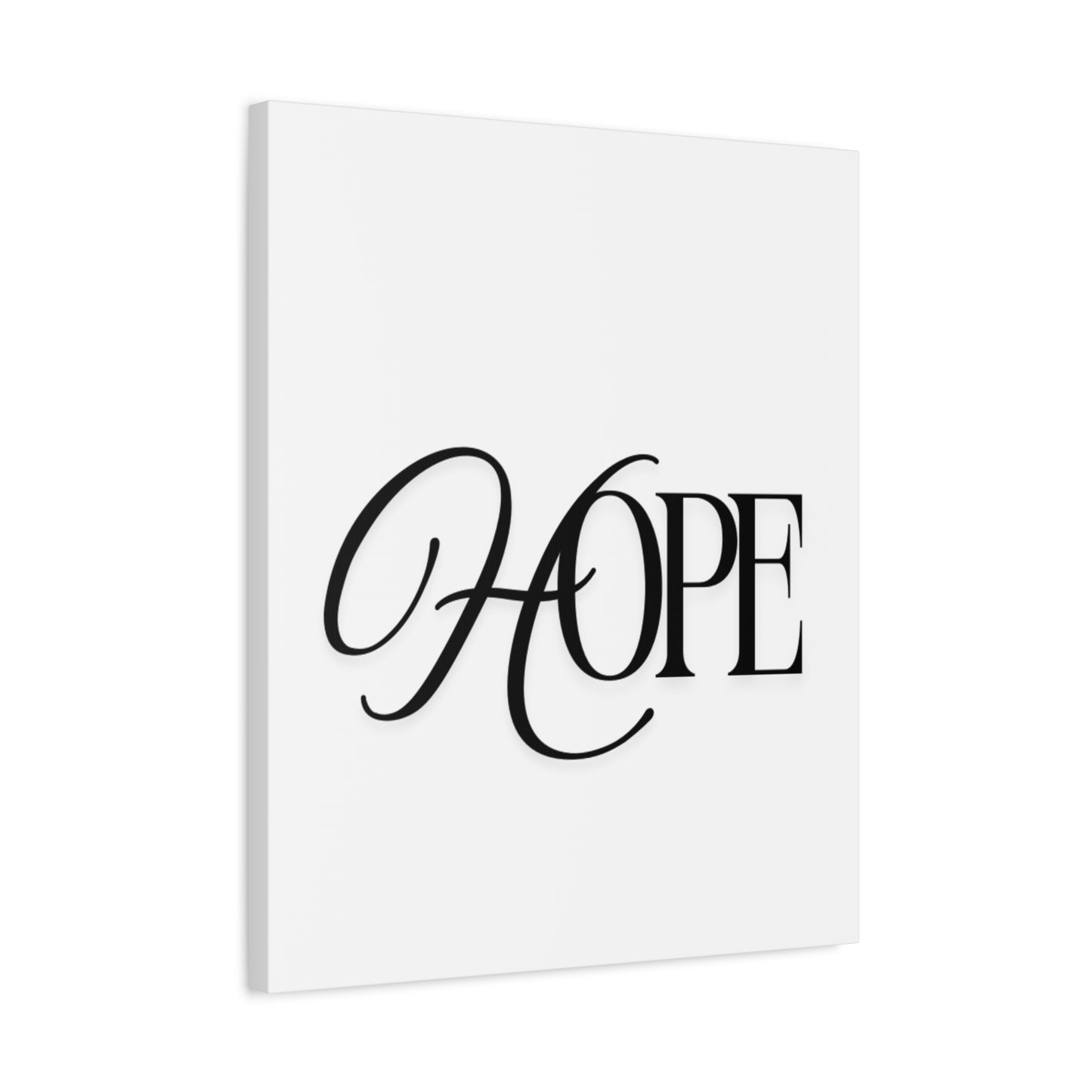 Hope Script Wall Art Canvas | Matte Stretched Canvas