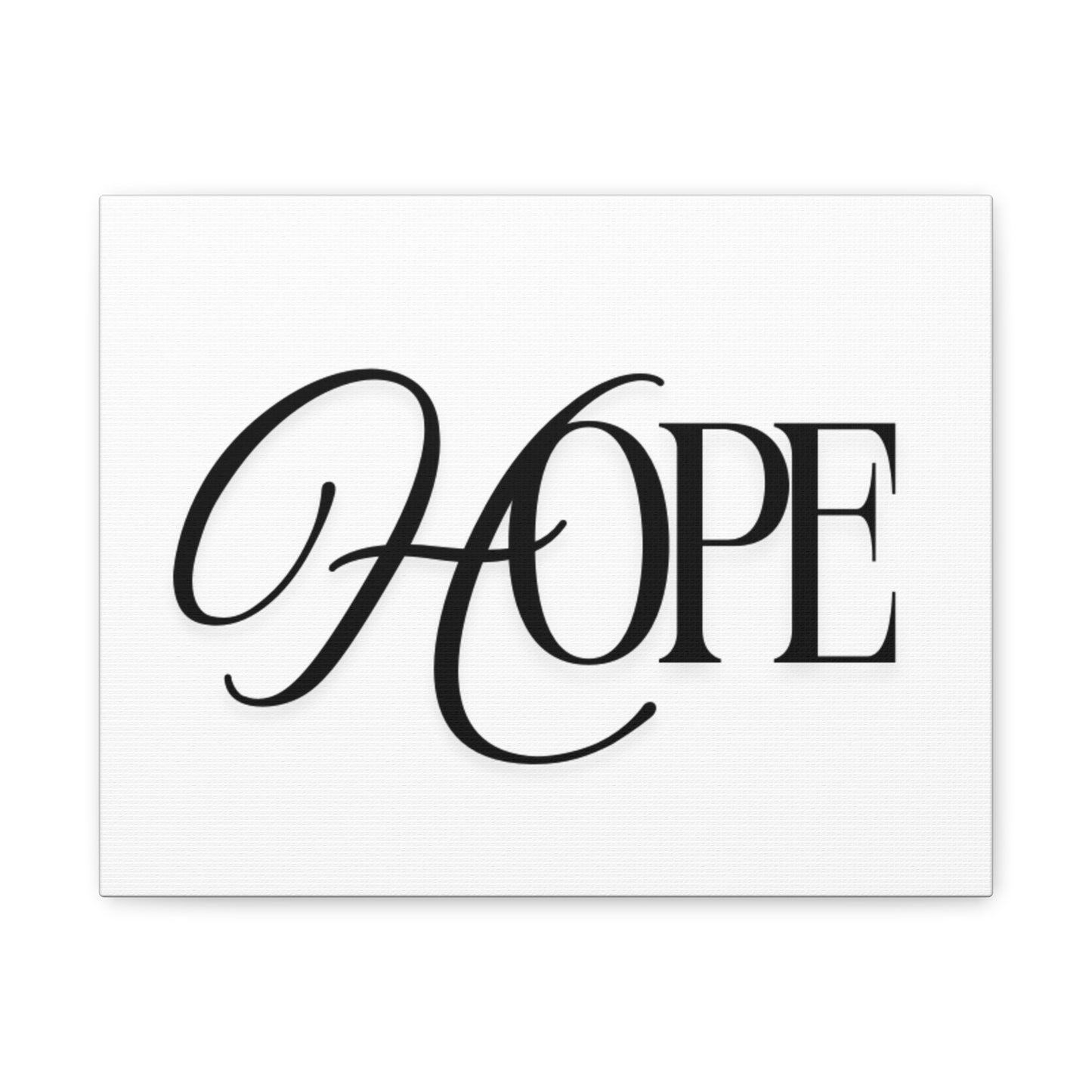 Hope Script Wall Art Canvas | Matte Stretched Canvas