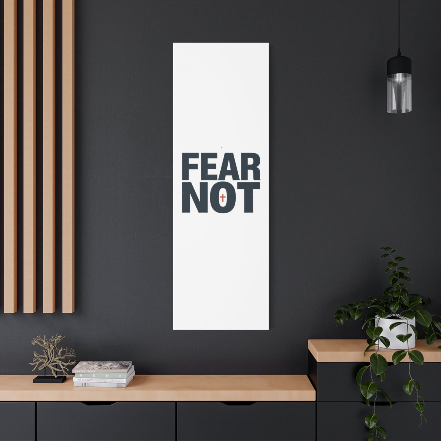 Fear Not canvas | Christian wall art, stretched matte gallery wrap