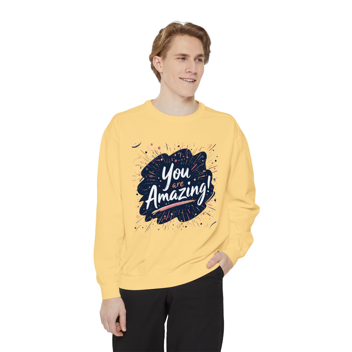 You Are Amazing sweatshirt | Inspirational Typography Crewneck
