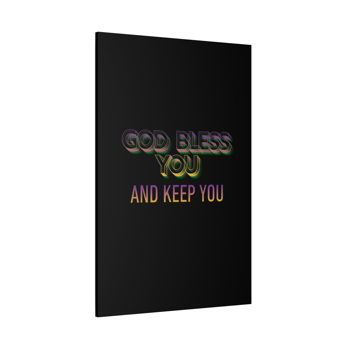 God Bless You and Keep You Canvas | Matte Stretched Wall Art