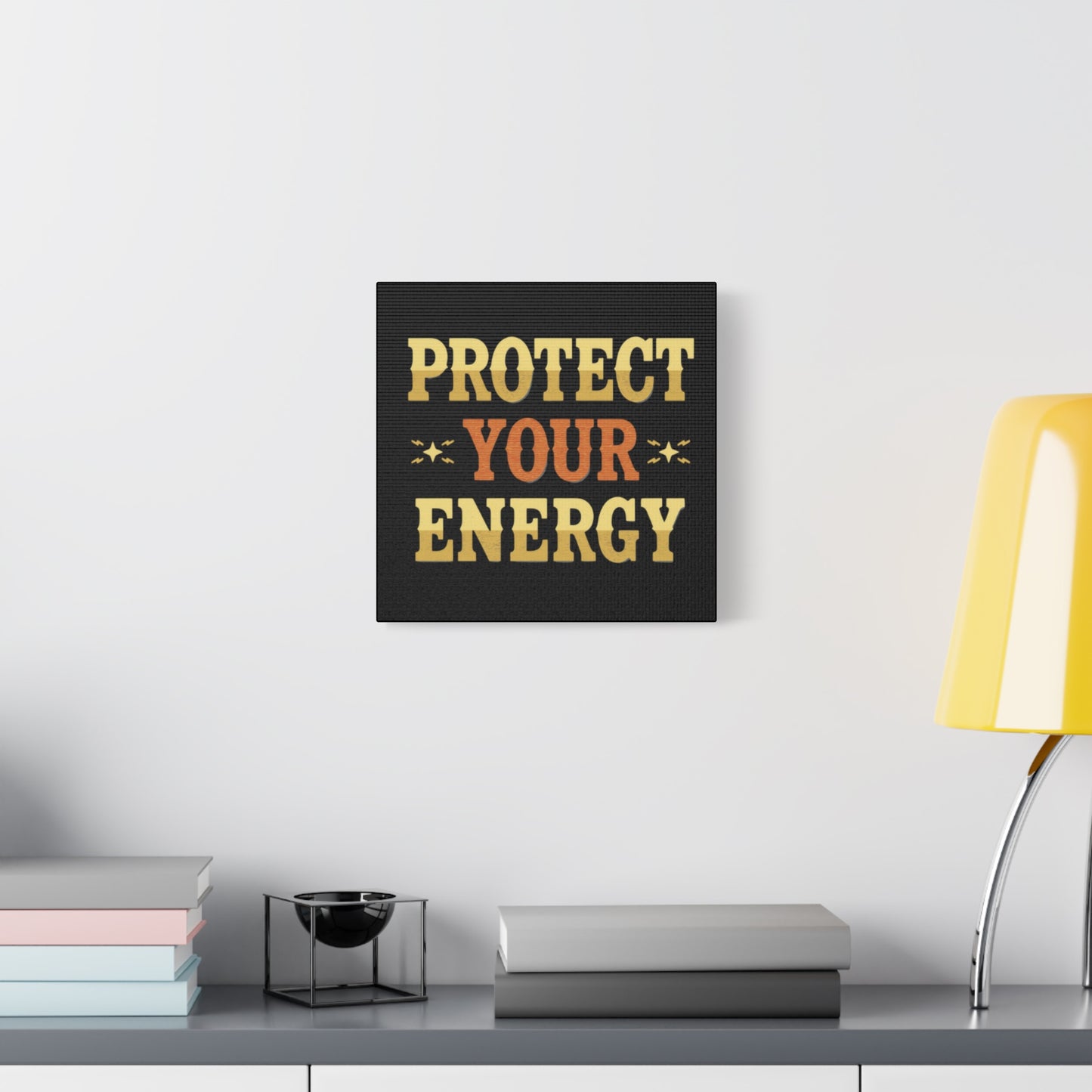 Protect Your Energy Canvas | Matte Stretched Wall Art