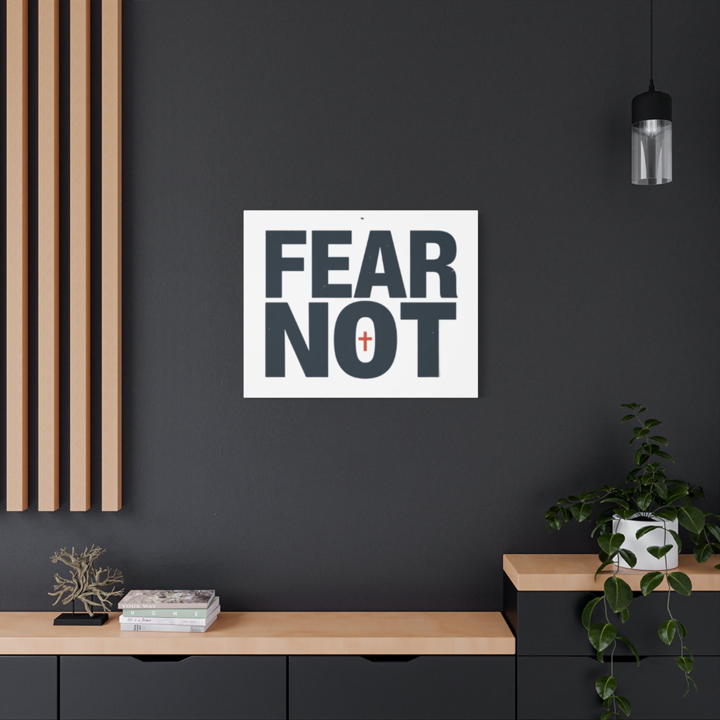 Fear Not canvas | Christian wall art, stretched matte gallery wrap