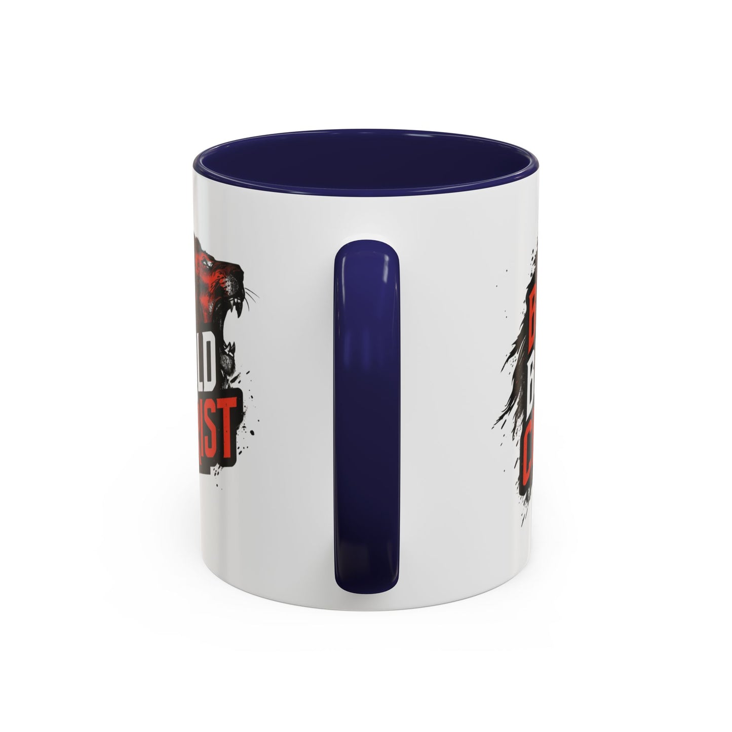 Be Bold in Christ Mug | Christian Faith Coffee Mug, Wolf Graphic Accent Mug