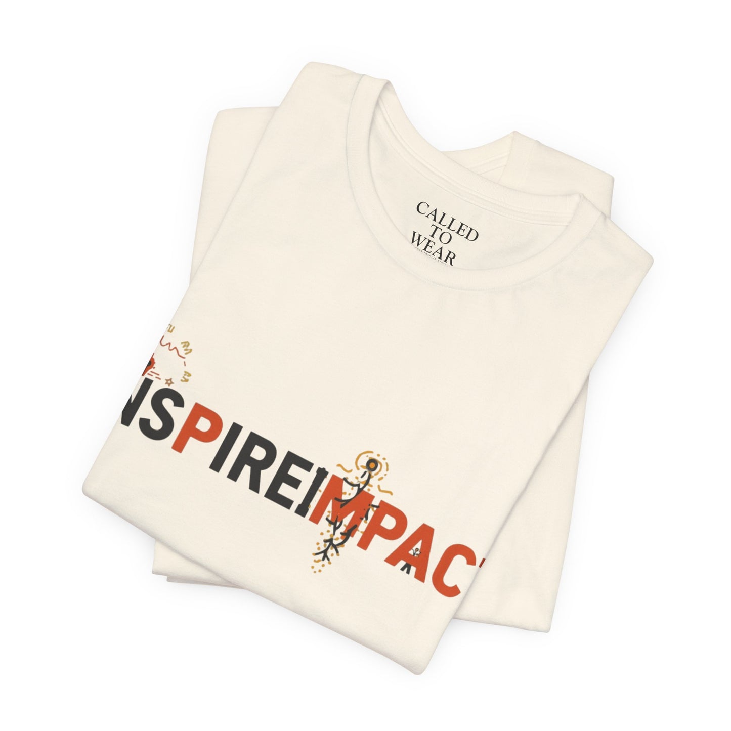 Inspire Impact graphic Tee | Inspirational typography t-shirt