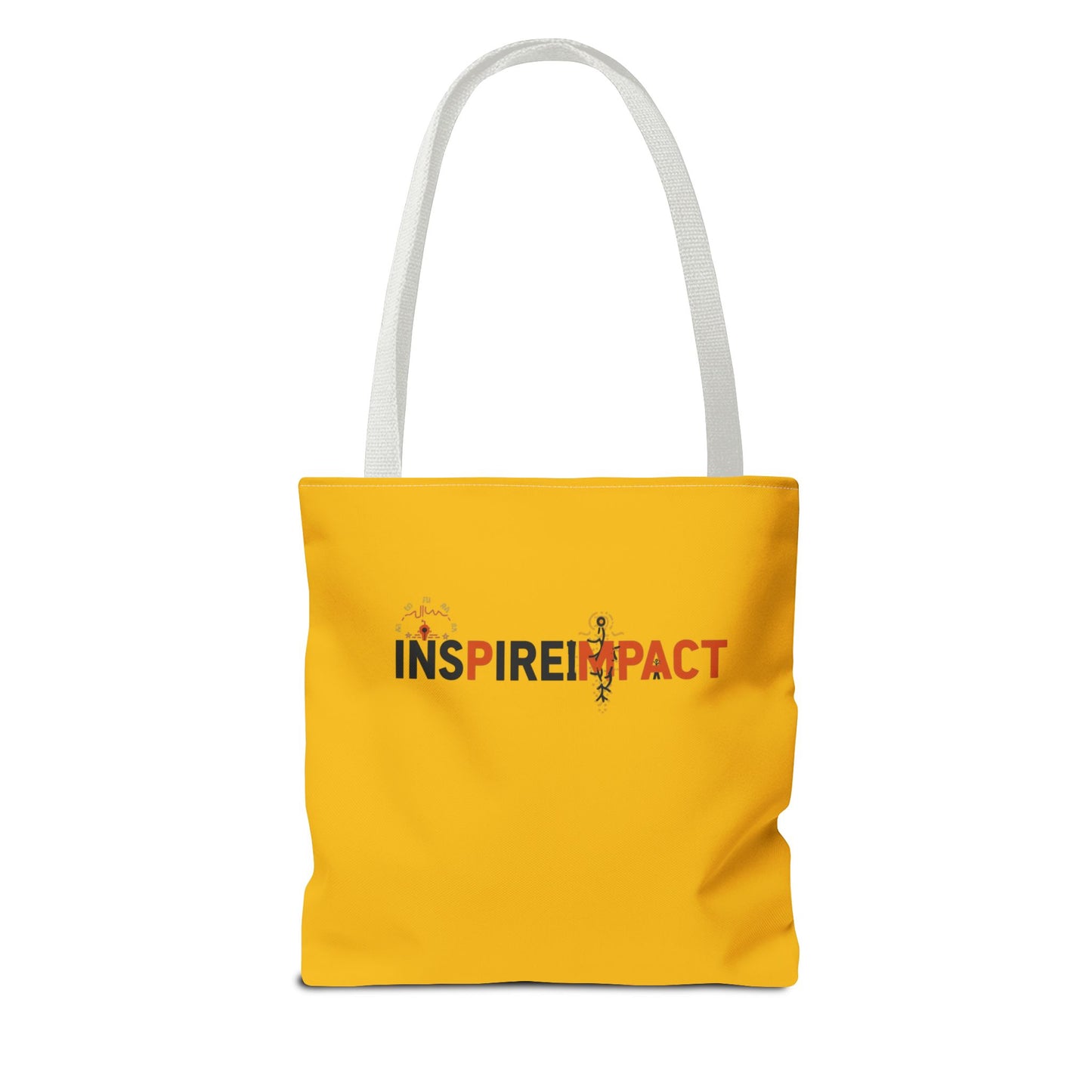 Inspire Impact typography tote bag | motivational slogan tote