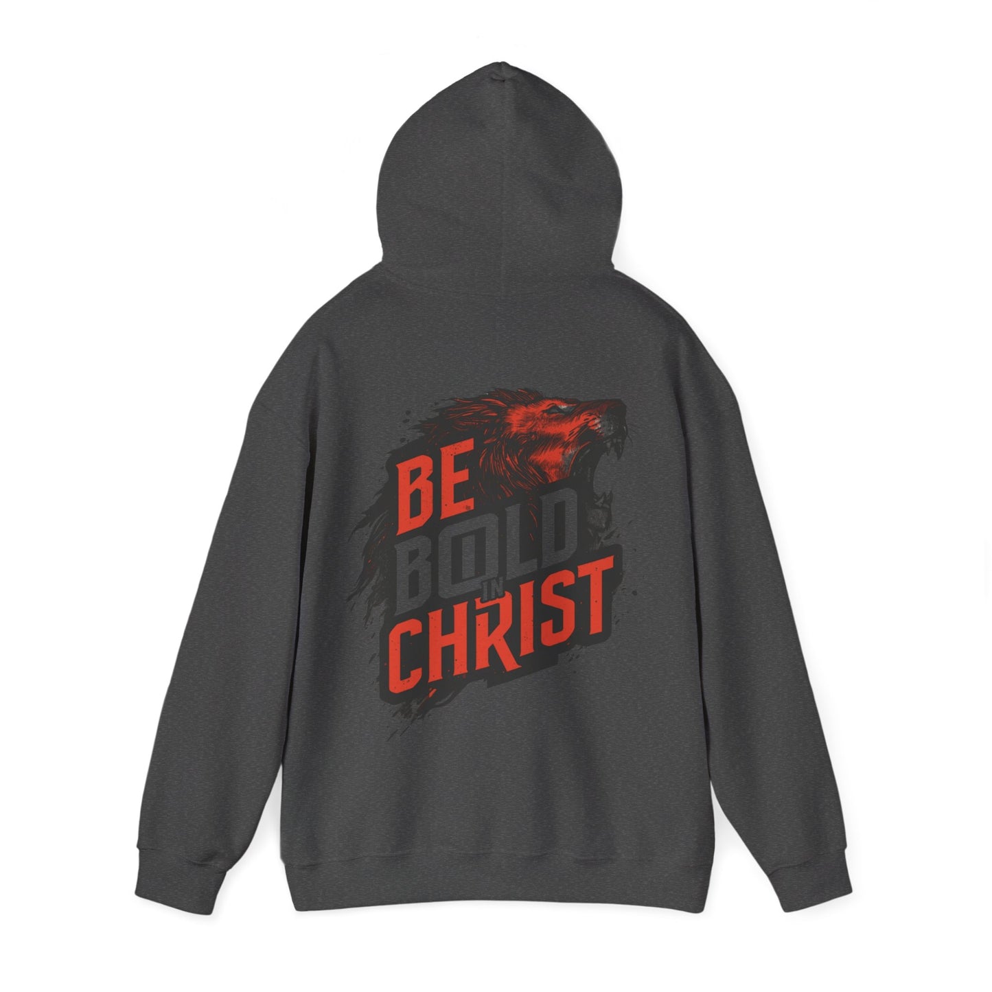 Be Bold in Christ Bear Graphic Hoodie | Faith Roaring Bear Sweatshirt