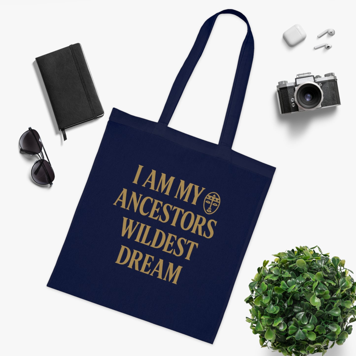 Ancestors' Dream Cotton Tote | Eco-Friendly Inspirational Bag