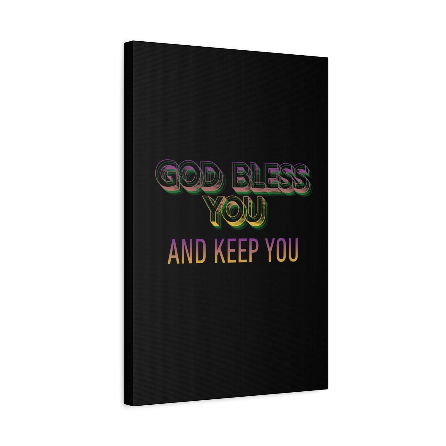 God Bless You and Keep You Canvas | Matte Stretched Wall Art