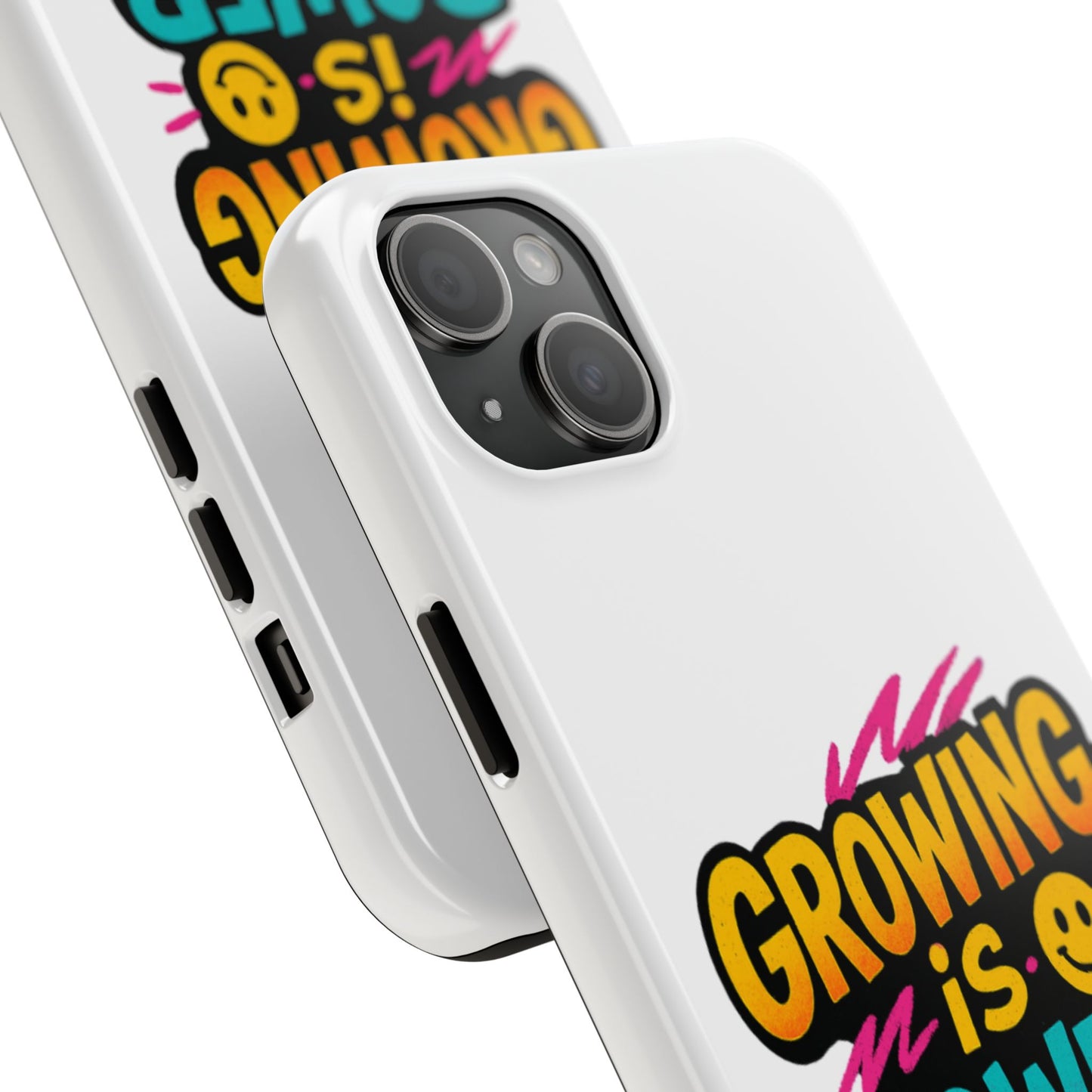 Empowering Tough Phone Case - 'Growing is Power' - Motivational Gifts, Unique Phone Accessories, Phone Protector, Gift for Teens