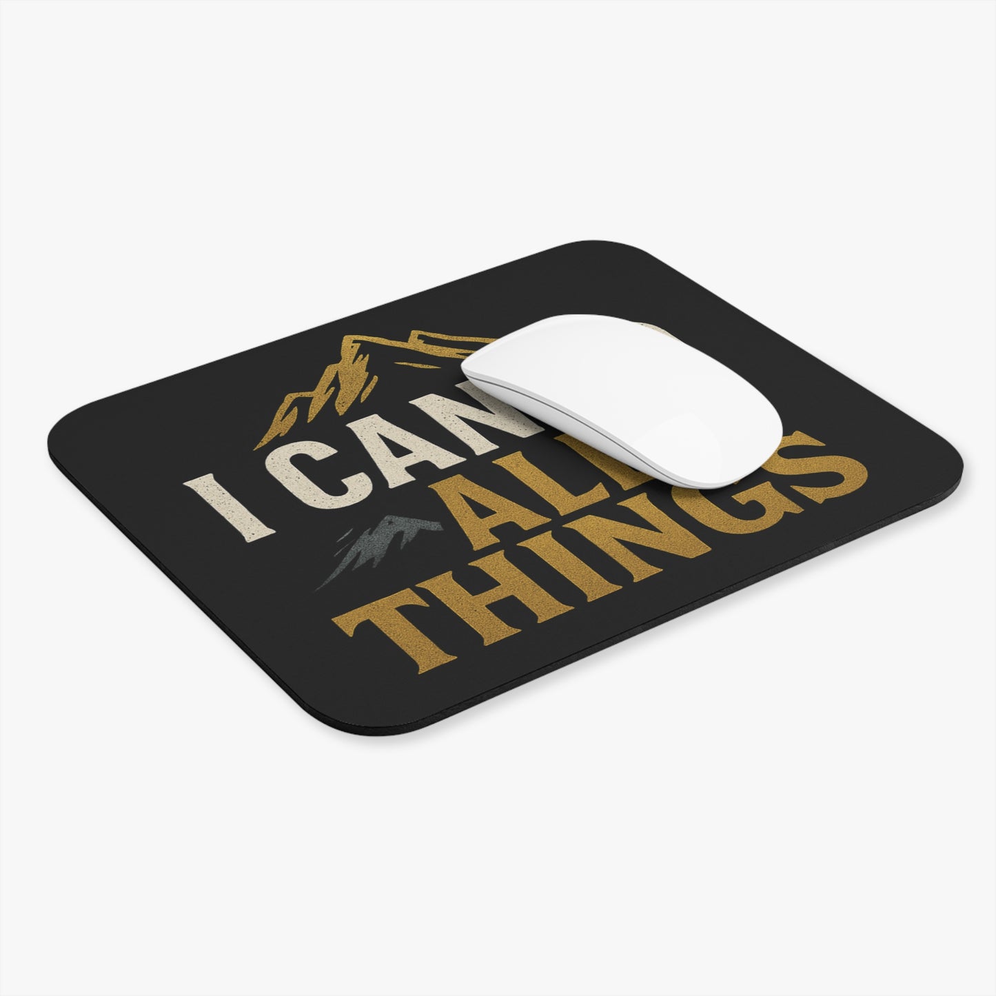 Motivational Mouse Pad for Home Office, I Can Do All Things Desk Accessory, Inspirational Gift, Work From Home Decor, Stationery Organizer