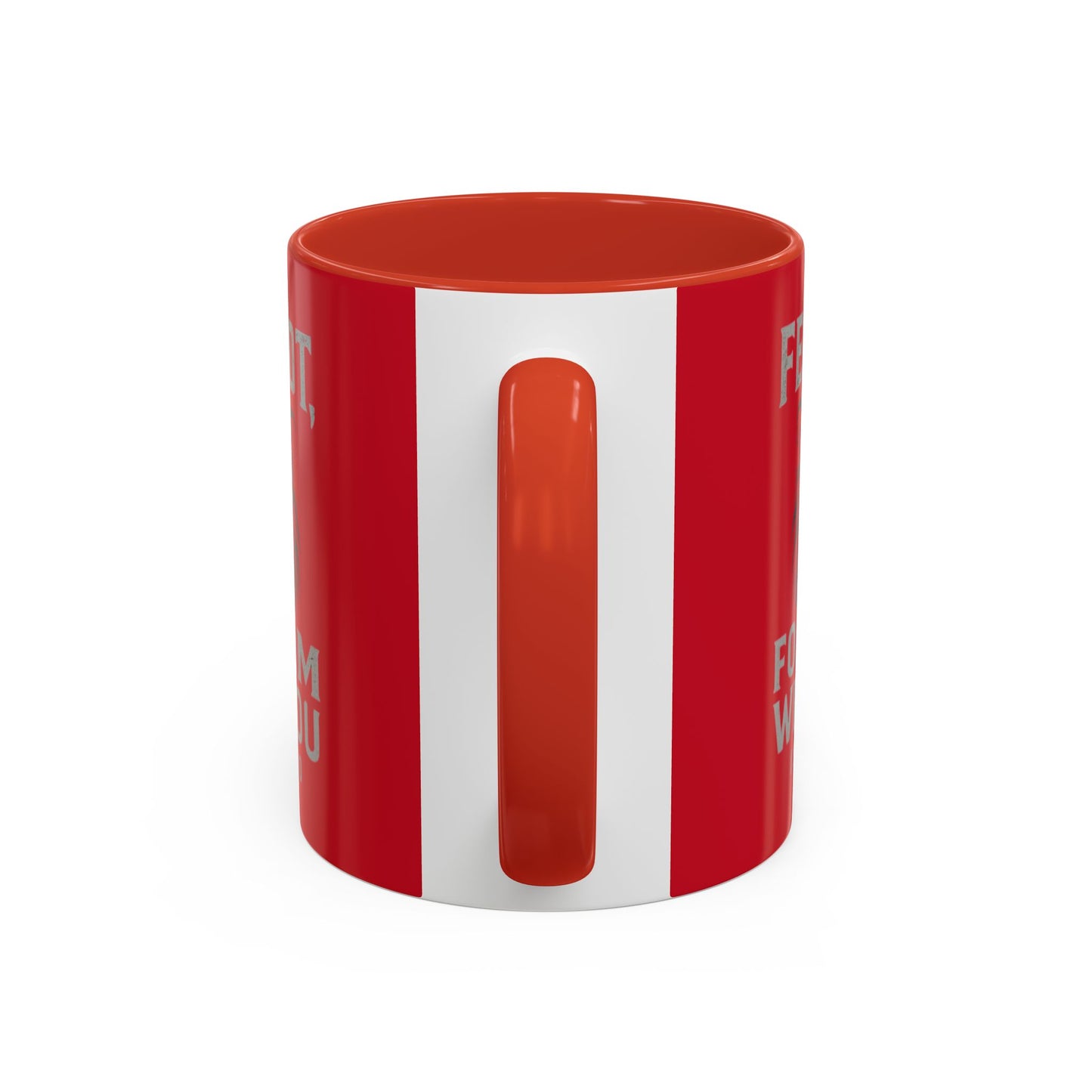 Faith-Inspired Accent Coffee Mug - Cheerful Ceramics for Daily Motivation, Gift for Friends, Home Decor, Encouragement