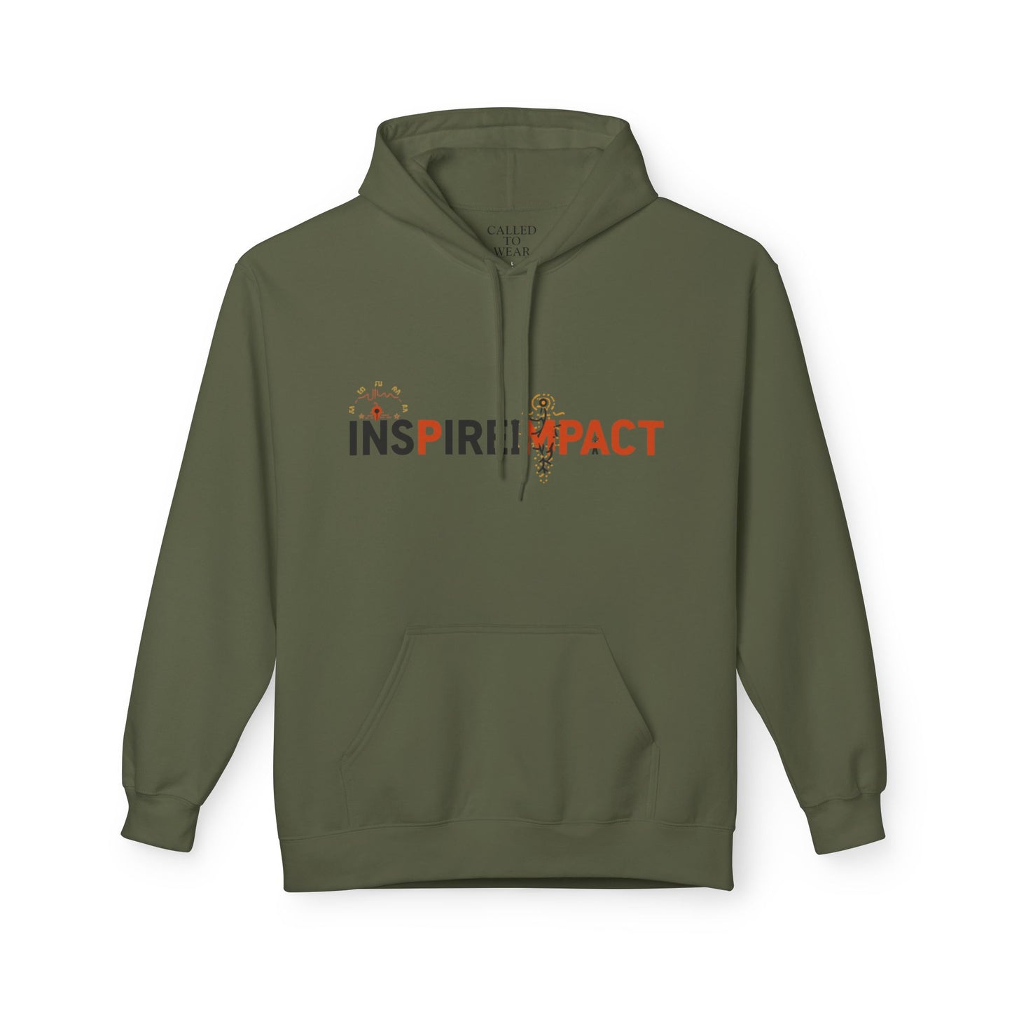 Inspire Impact Hoodie | Inspirational Typography Logo