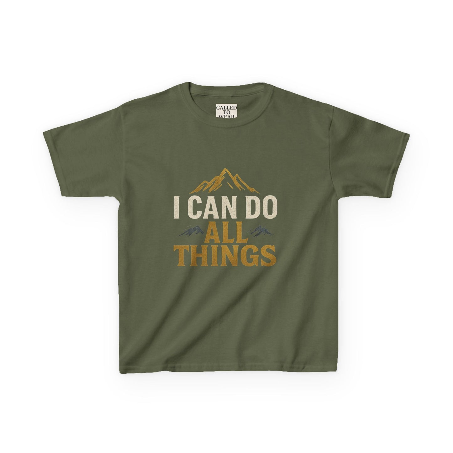 Kids Tee - Inspire and Empower 'I Can Do All Things' Motivational Shirt