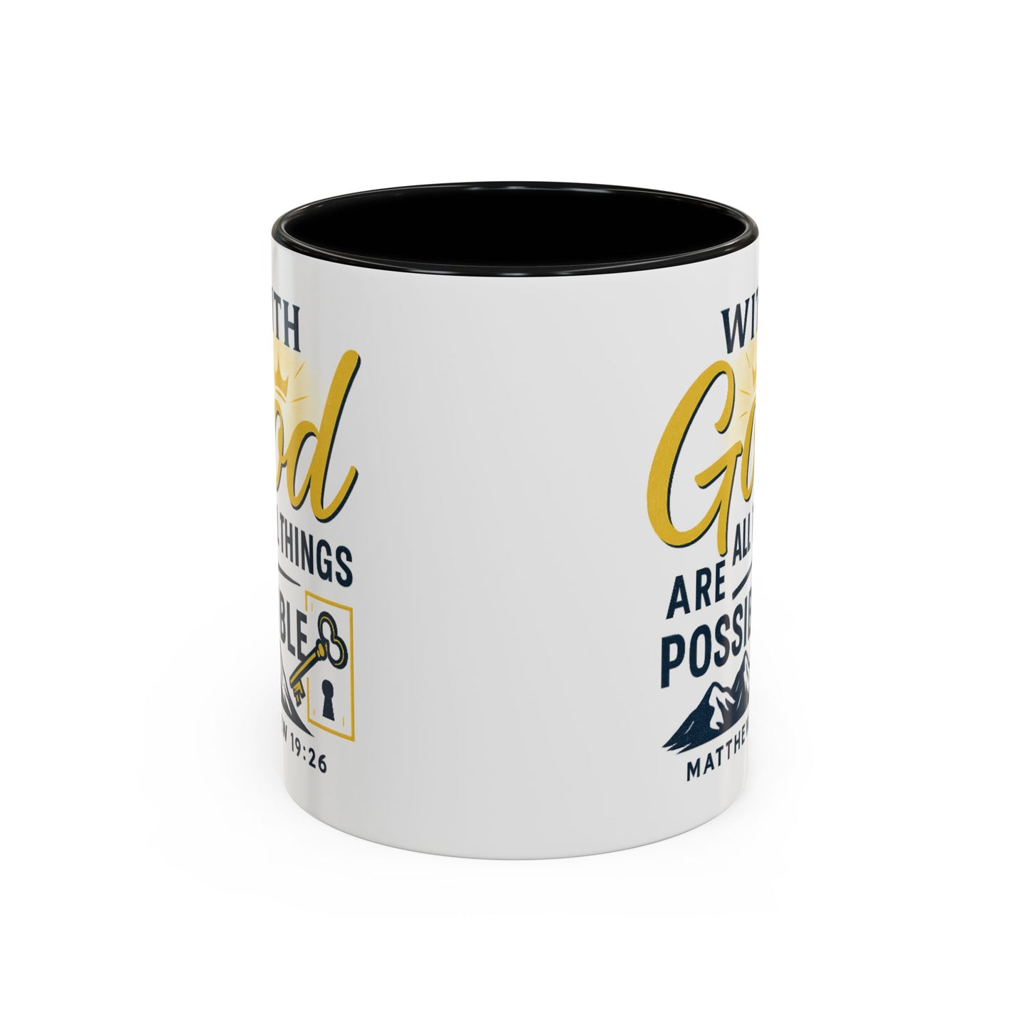 Inspirational Coffee Mug, Motivational Mug, Religious Gift, God Quote Mug, Faith-Based Coffee Cup, Customizable Coffee Mug