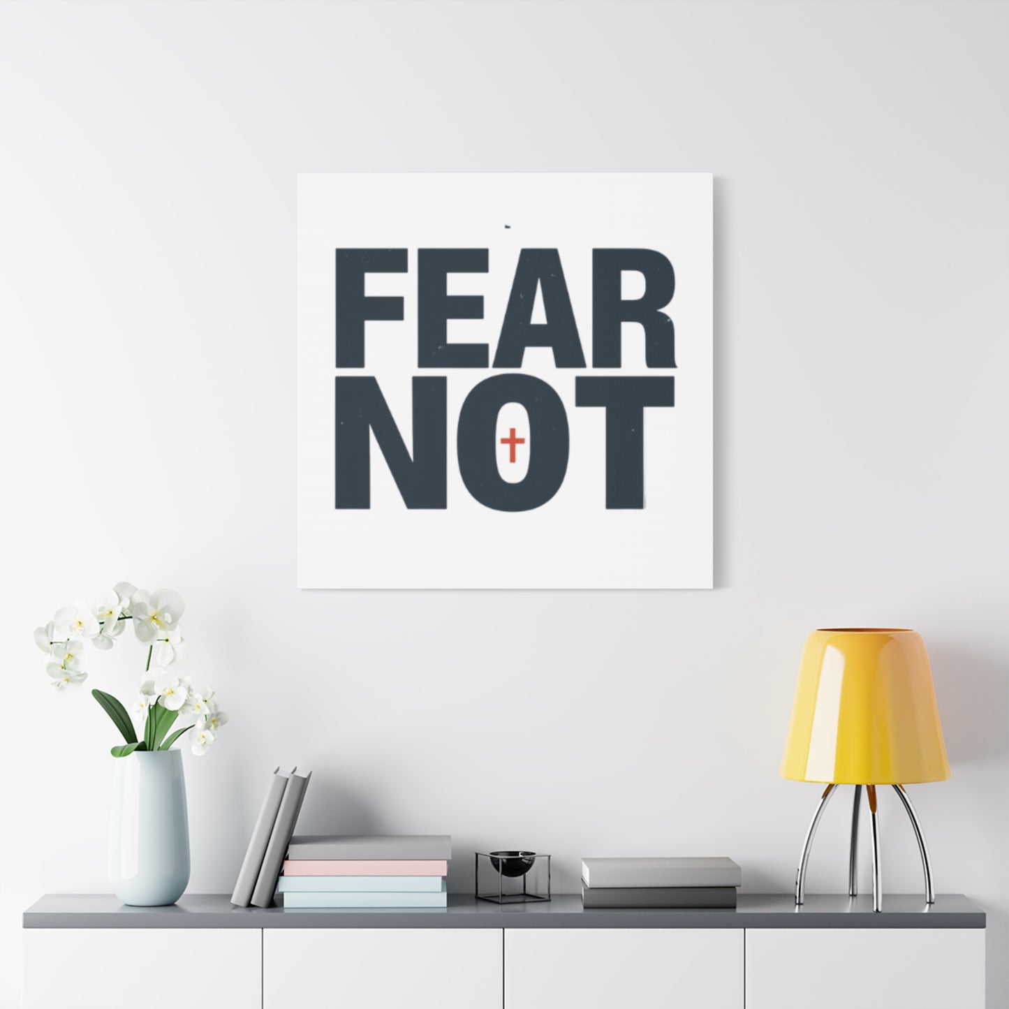 Fear Not canvas | Christian wall art, stretched matte gallery wrap