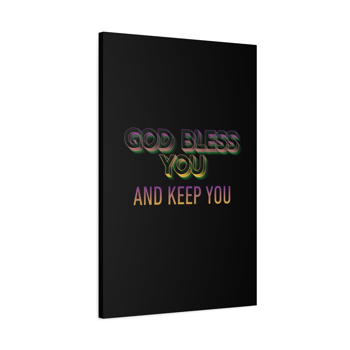 God Bless You and Keep You Canvas | Matte Stretched Wall Art