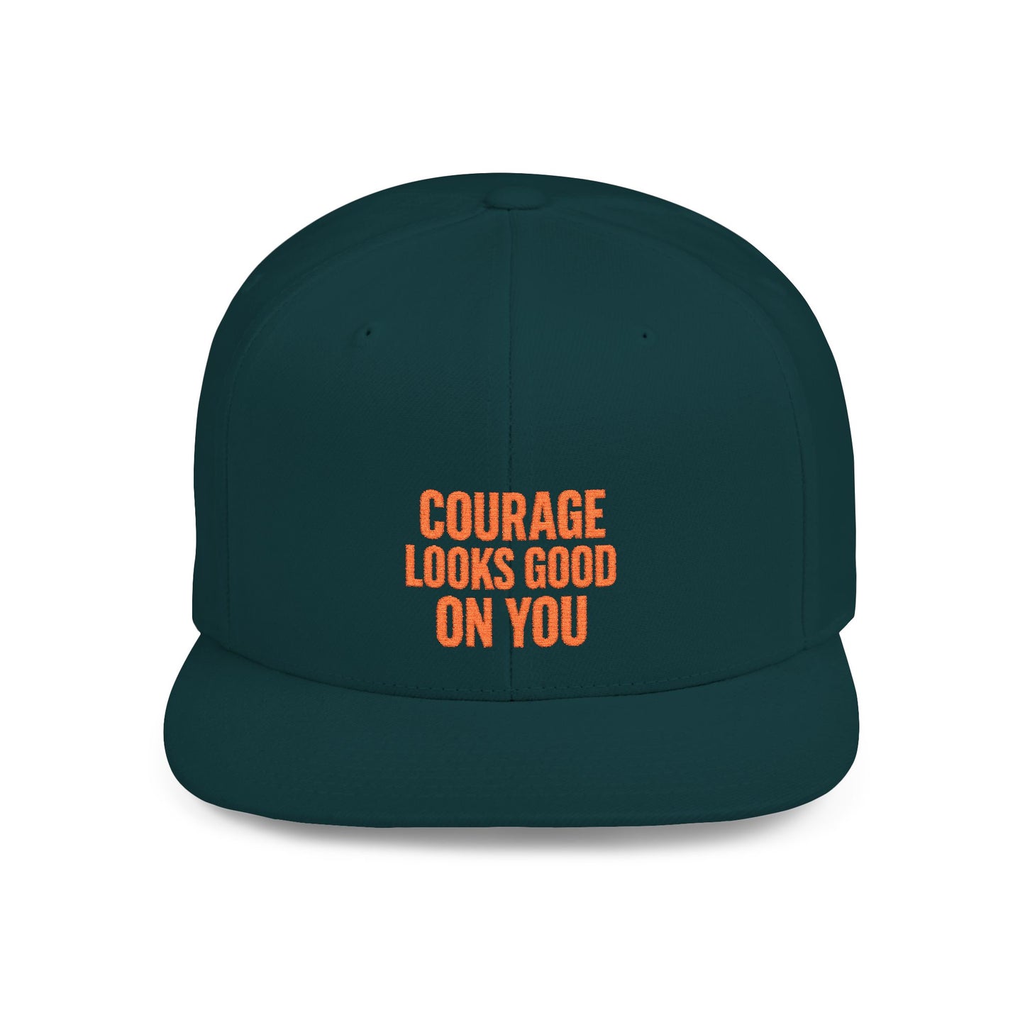 Courage Looks Good on You Snapback Hat, Motivational Cap for Everyday Wear, Gift for Friends, Inspiring Headwear