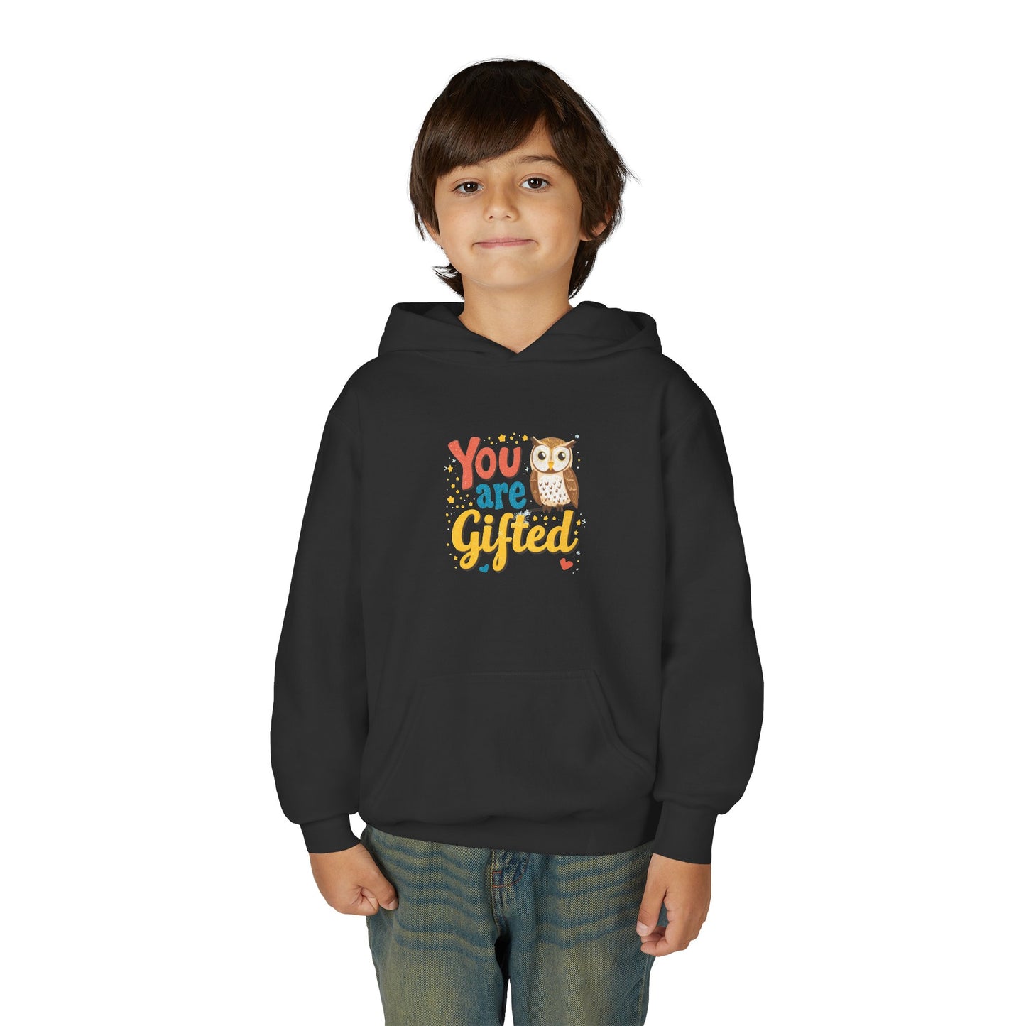 You Are Gifted Owl Youth Hoodie | Encouragement Kids Sweatshirt