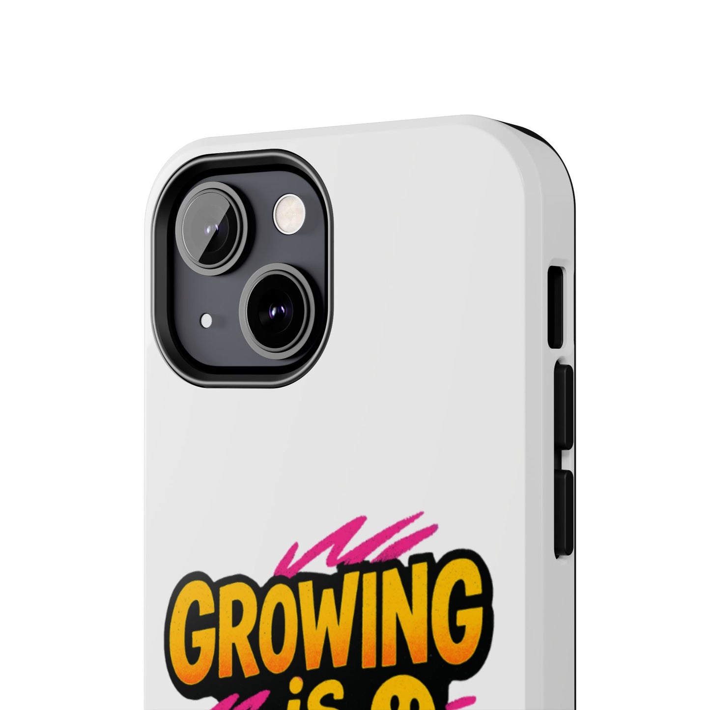 Empowering Tough Phone Case - 'Growing is Power' - Motivational Gifts, Unique Phone Accessories, Phone Protector, Gift for Teens