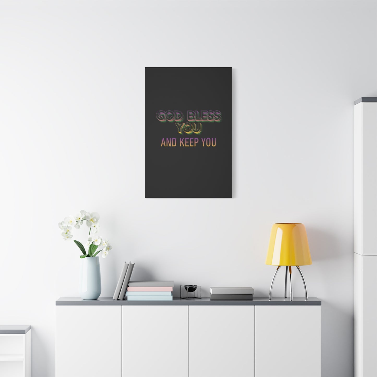 God Bless You and Keep You Canvas | Matte Stretched Wall Art
