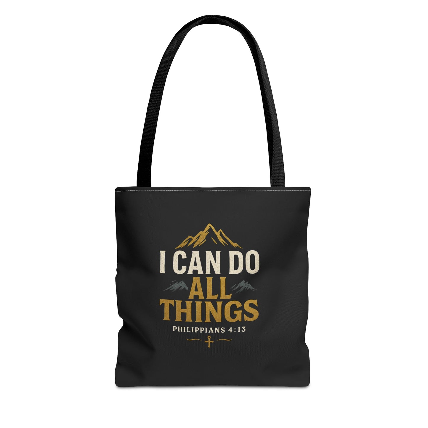 Inspirational Tote Bag with Philippians 4:13 - Motivational Gift for Encouragement, Faith, Bible Quotes, Everyday Use, Church