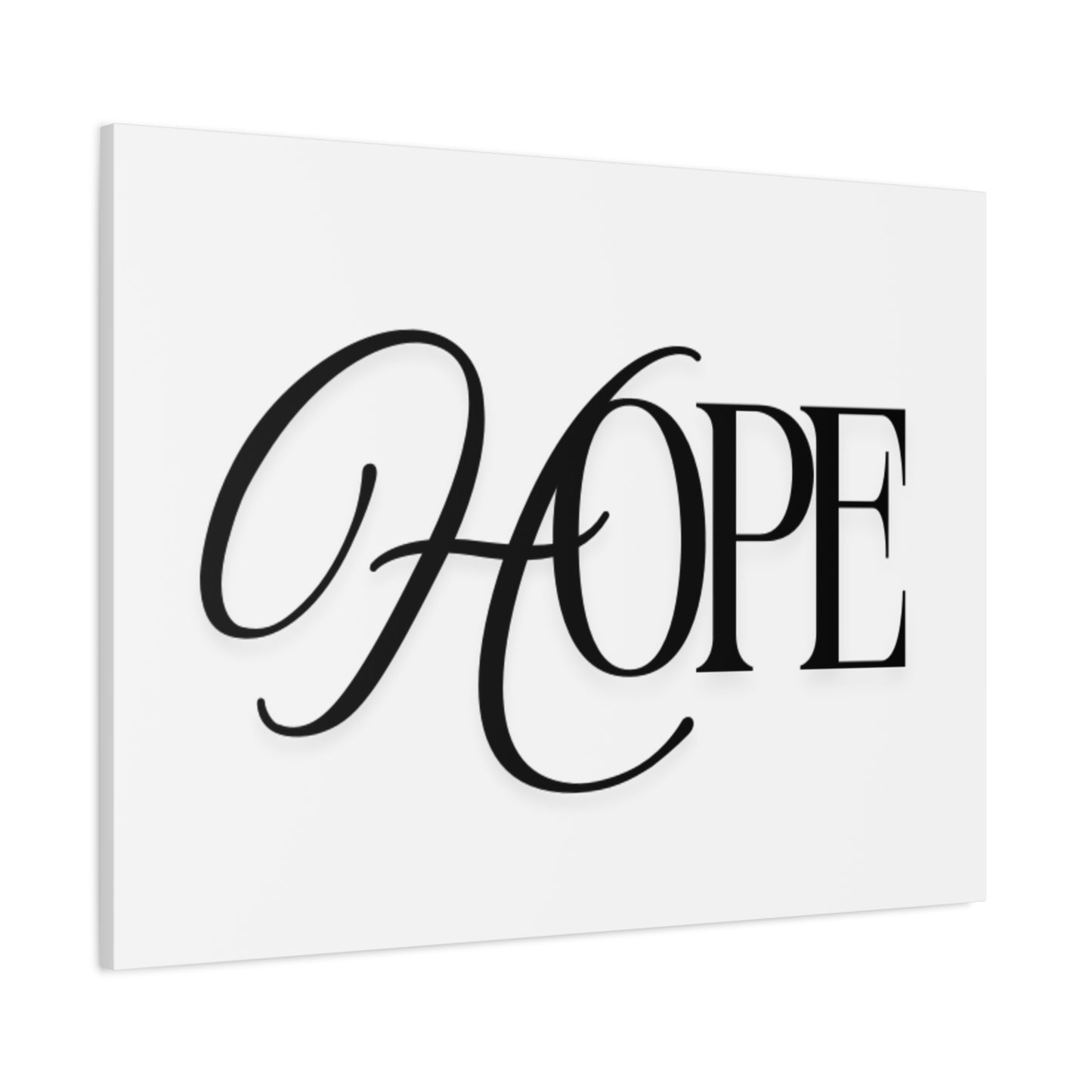 Hope Script Wall Art Canvas | Matte Stretched Canvas
