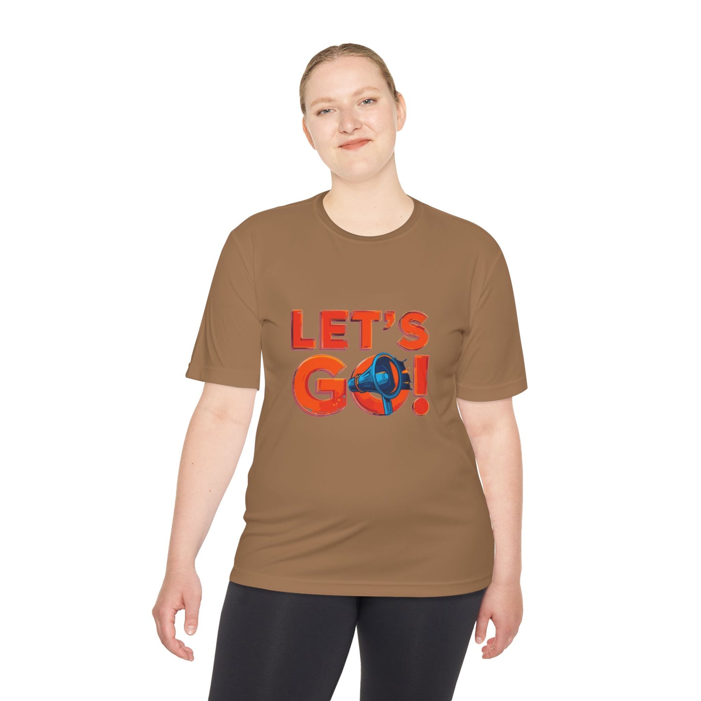 LET'S GO! Momentum Graphic Tee | Lightweight Polyester Athletic Shirt