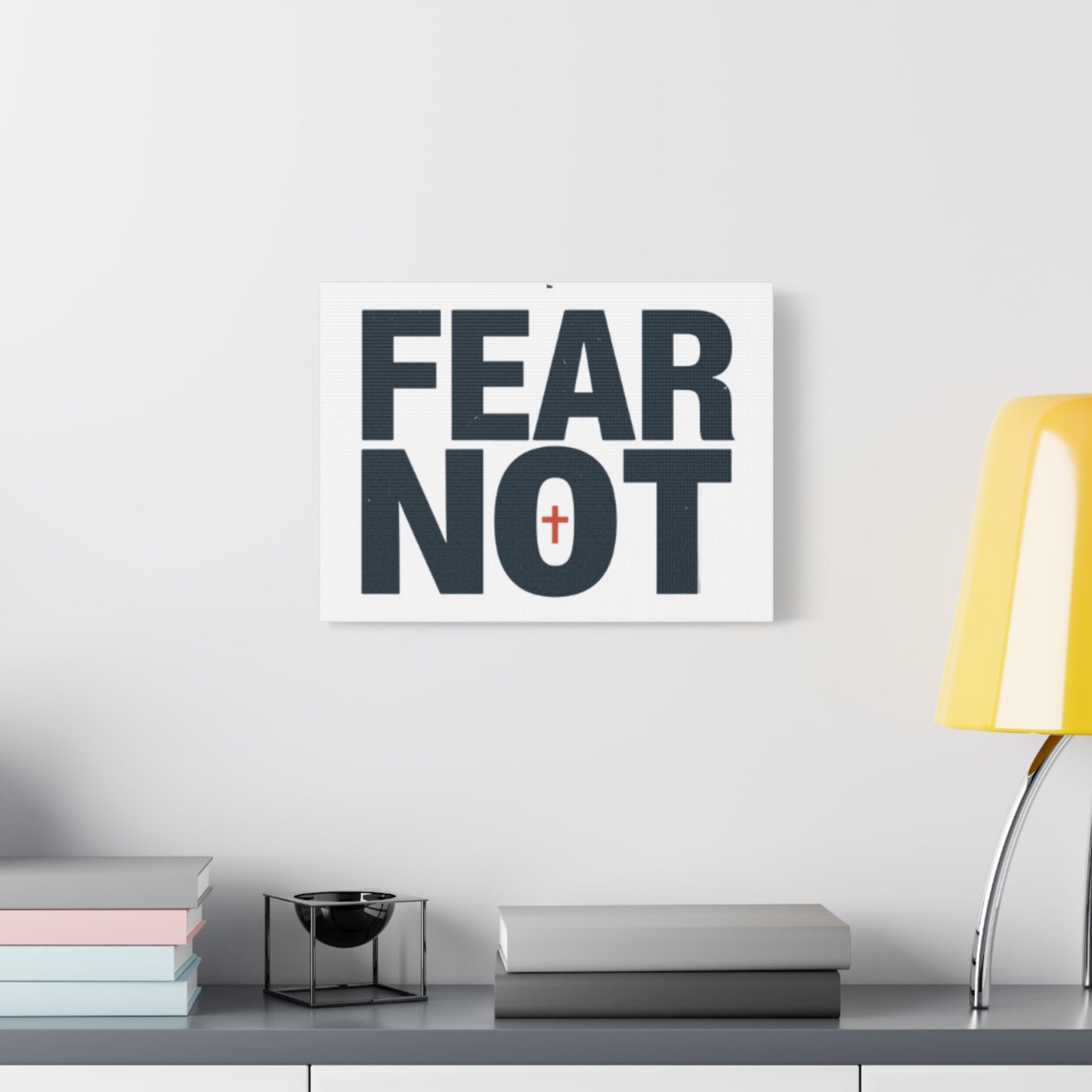 Fear Not canvas | Christian wall art, stretched matte gallery wrap