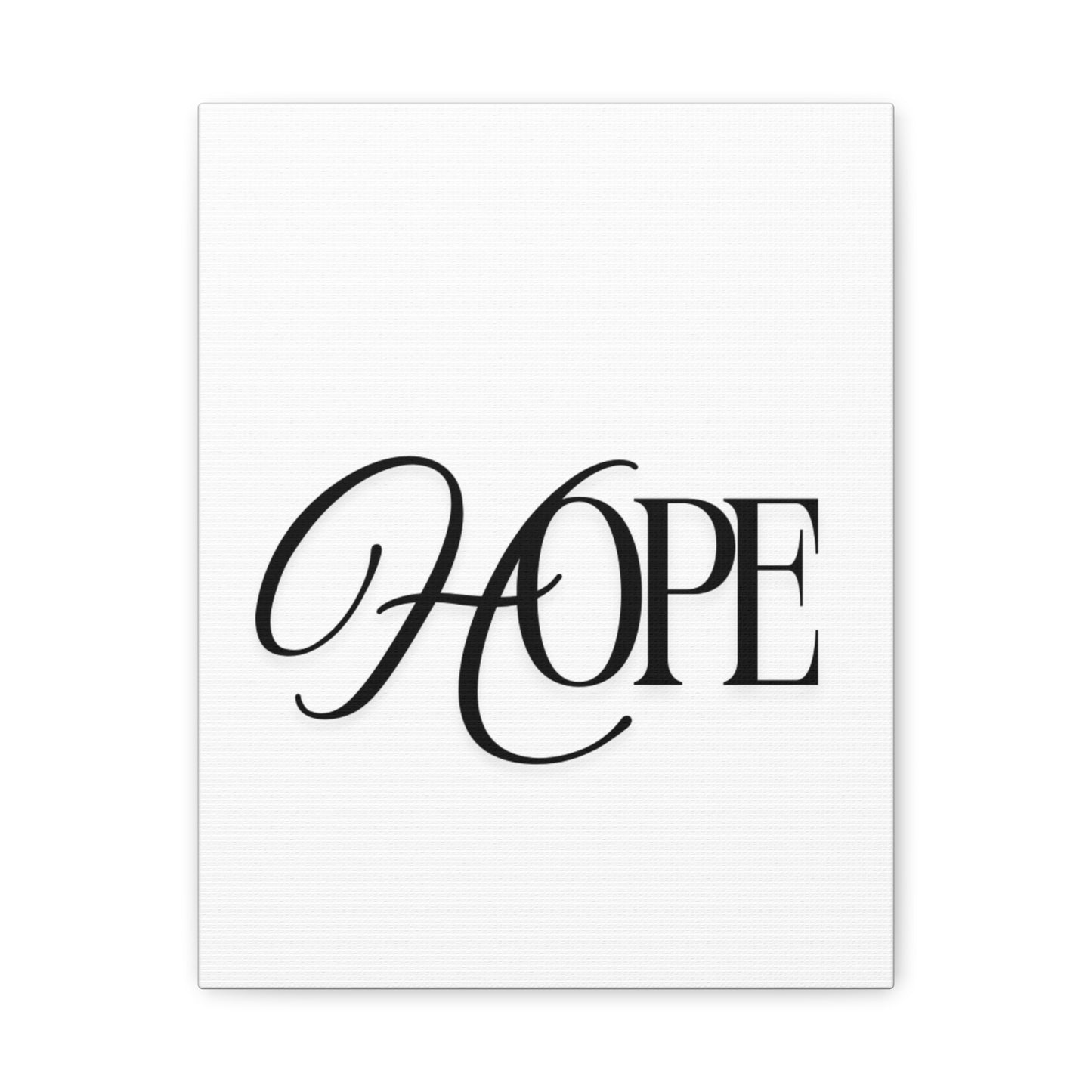 Hope Script Wall Art Canvas | Matte Stretched Canvas