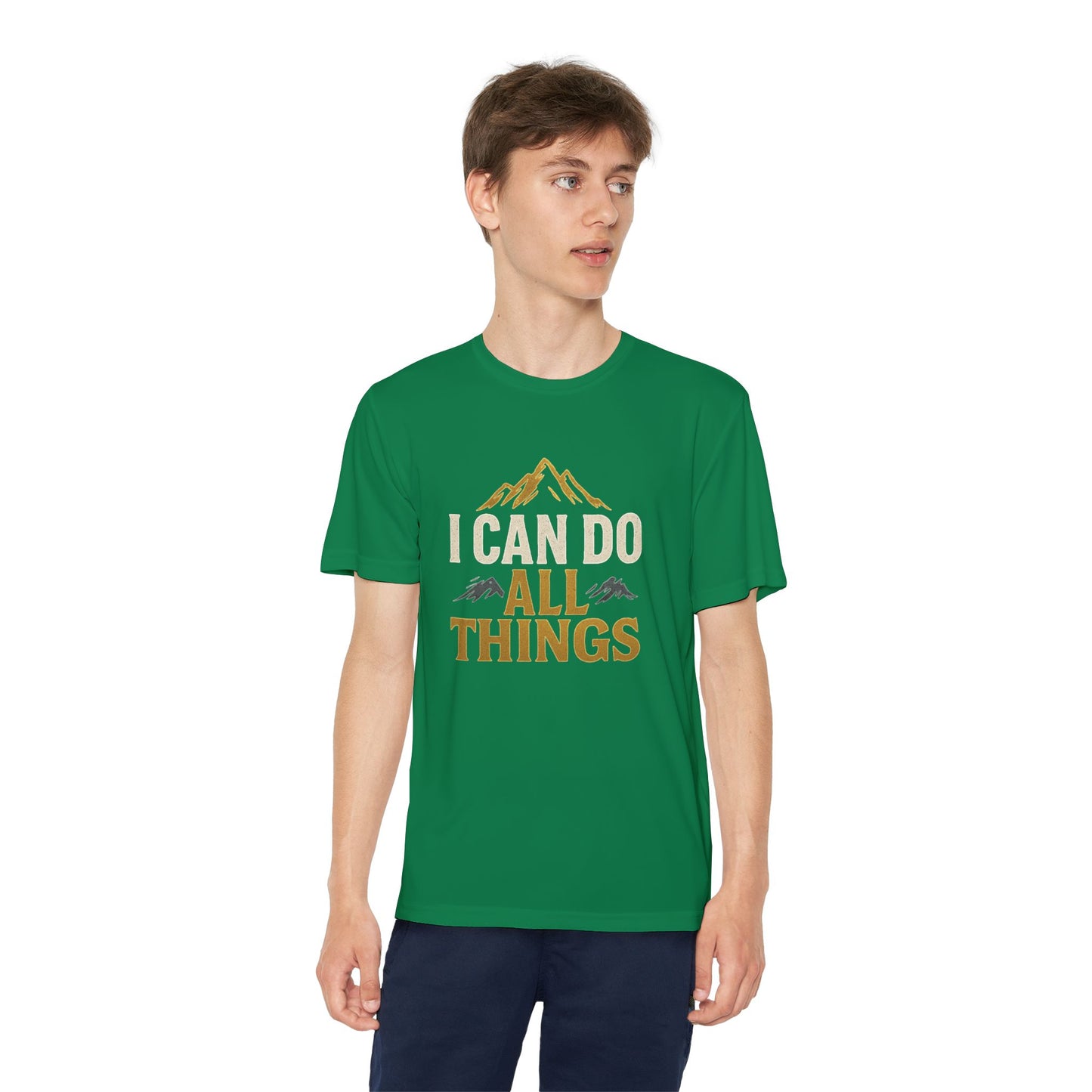 Youth Competitor Tee - I Can Do All Things Motivational Shirt