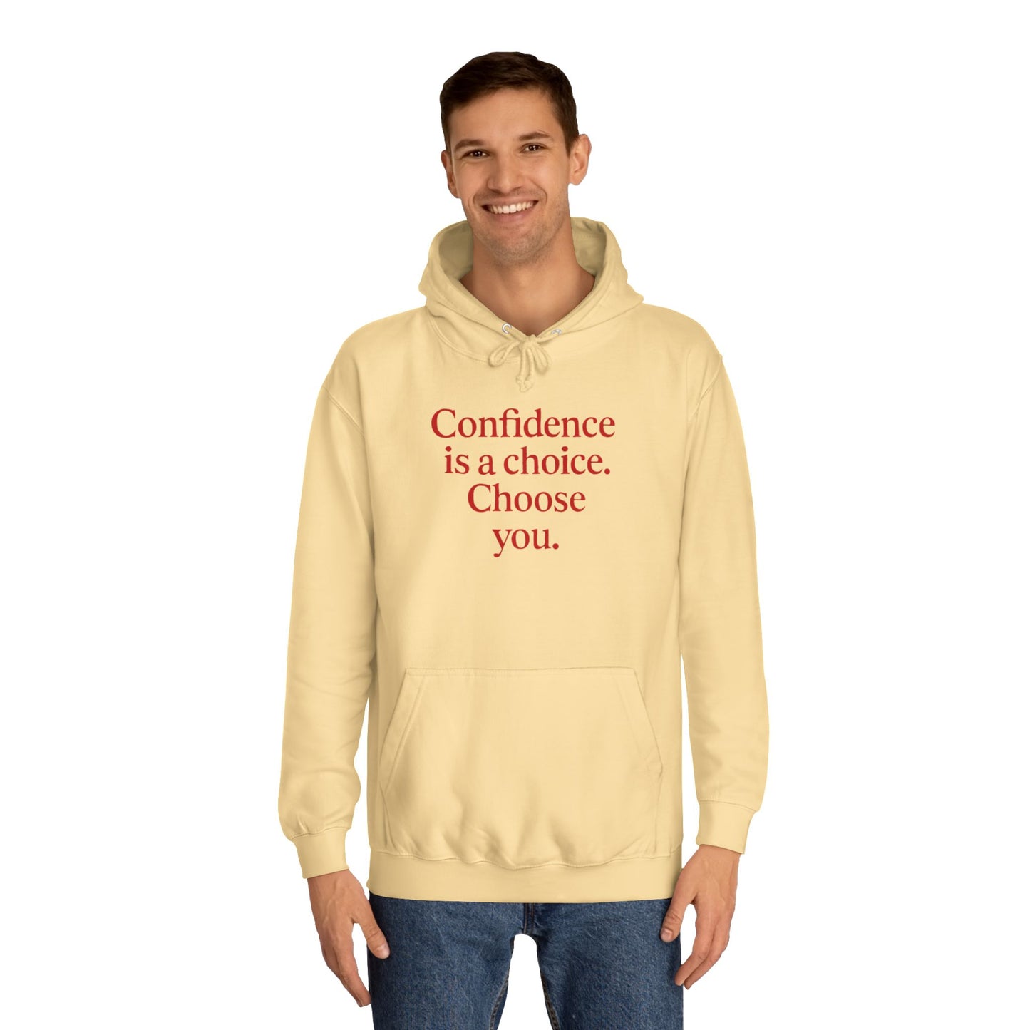 Confidence Choice Unisex College Hoodie - Inspirational Gift, Motivational Apparel, College Student Fashion, Cozy Sweatshirt, [...]