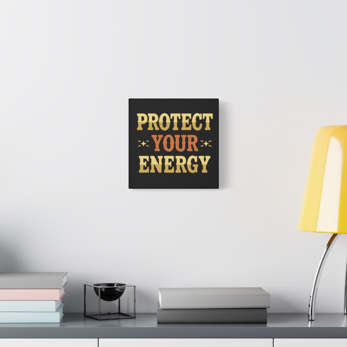 Protect Your Energy Canvas | Matte Stretched Wall Art