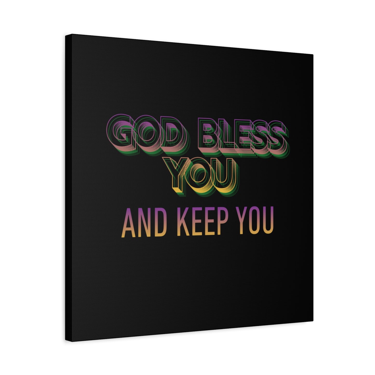 God Bless You and Keep You Canvas | Matte Stretched Wall Art