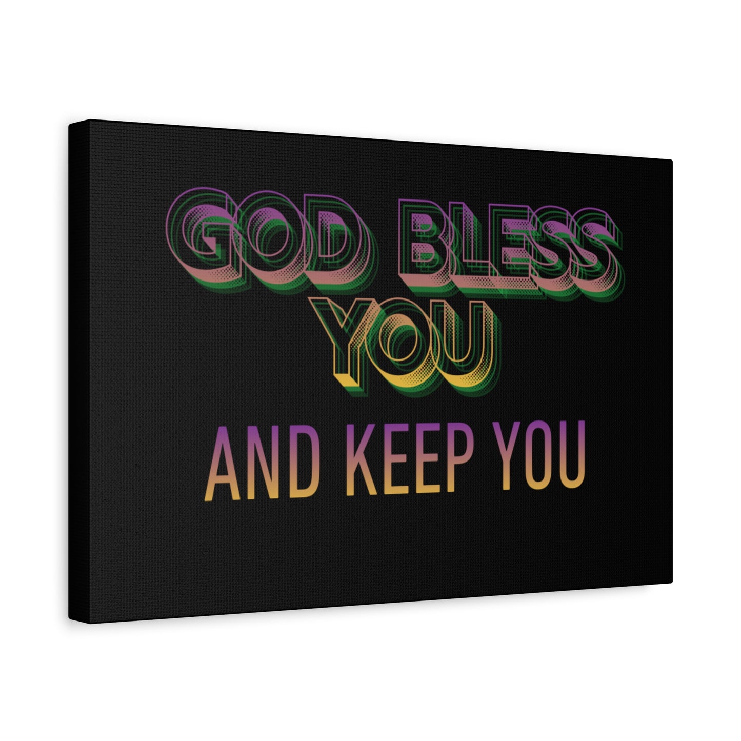 God Bless You and Keep You Canvas | Matte Stretched Wall Art