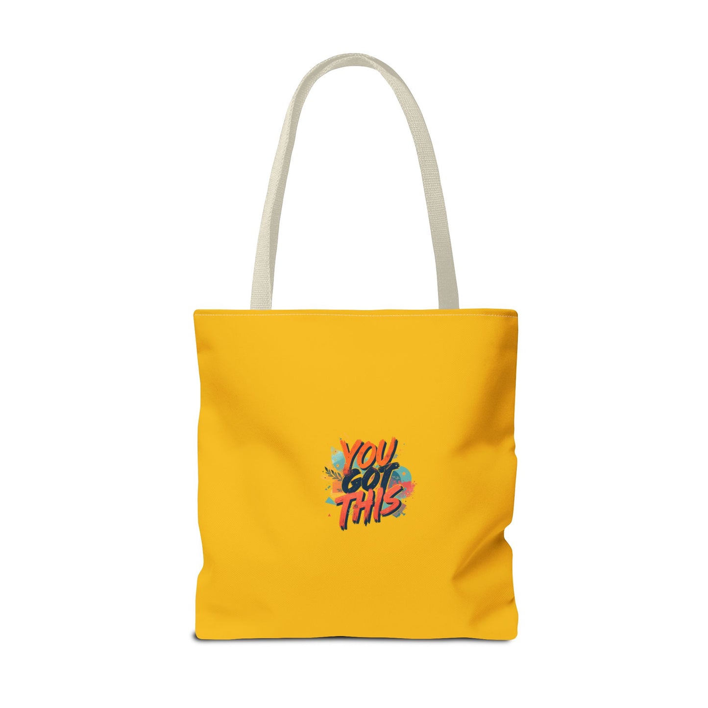 You Got This motivational graphic Tote Bag | positive quote, yellow background