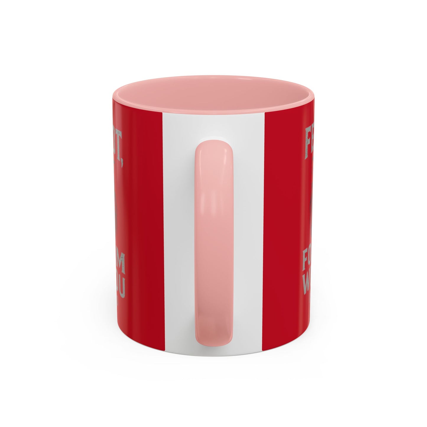 Faith-Inspired Accent Coffee Mug - Cheerful Ceramics for Daily Motivation, Gift for Friends, Home Decor, Encouragement