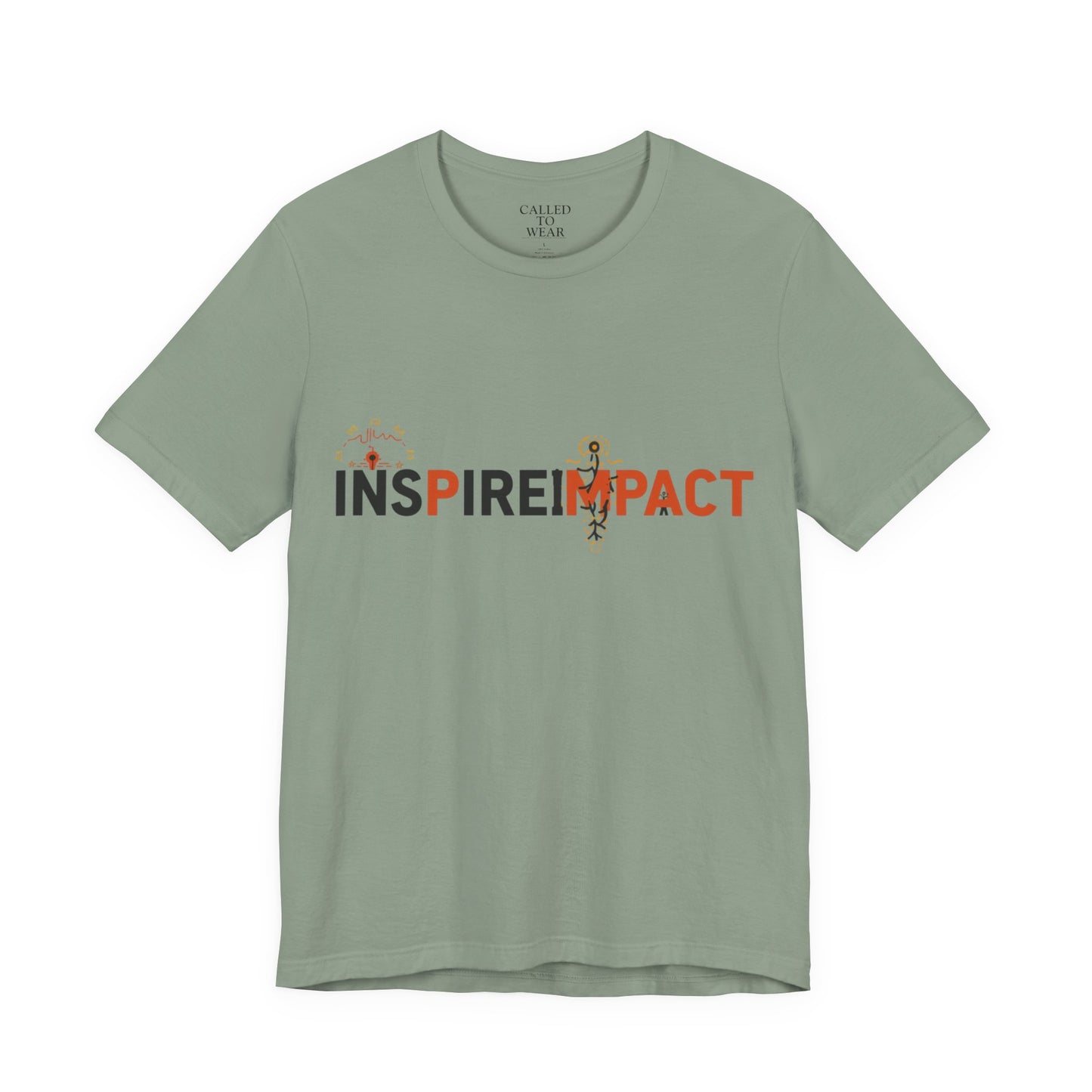 Inspire Impact graphic Tee | Inspirational typography t-shirt