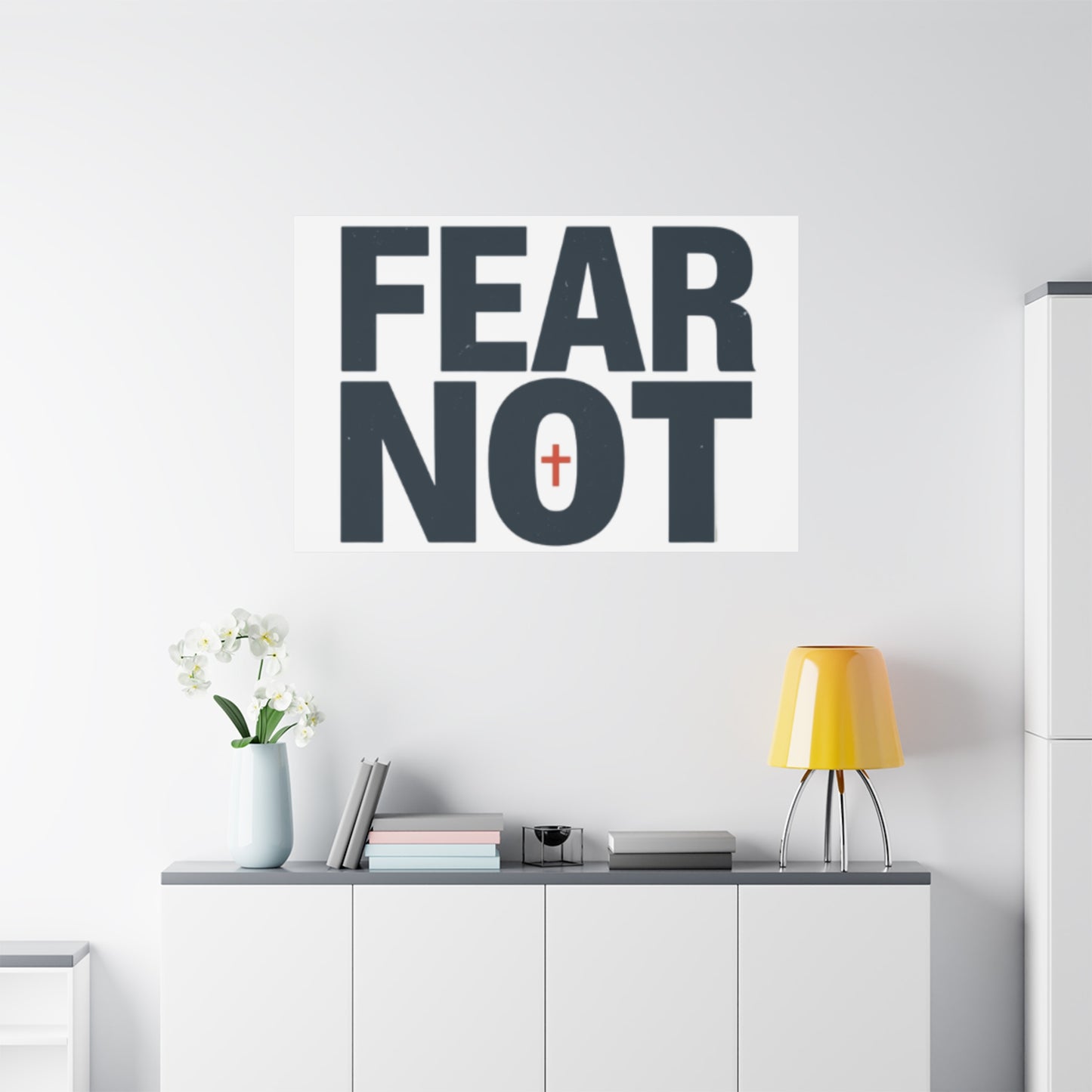Fear Not canvas | Christian wall art, stretched matte gallery wrap