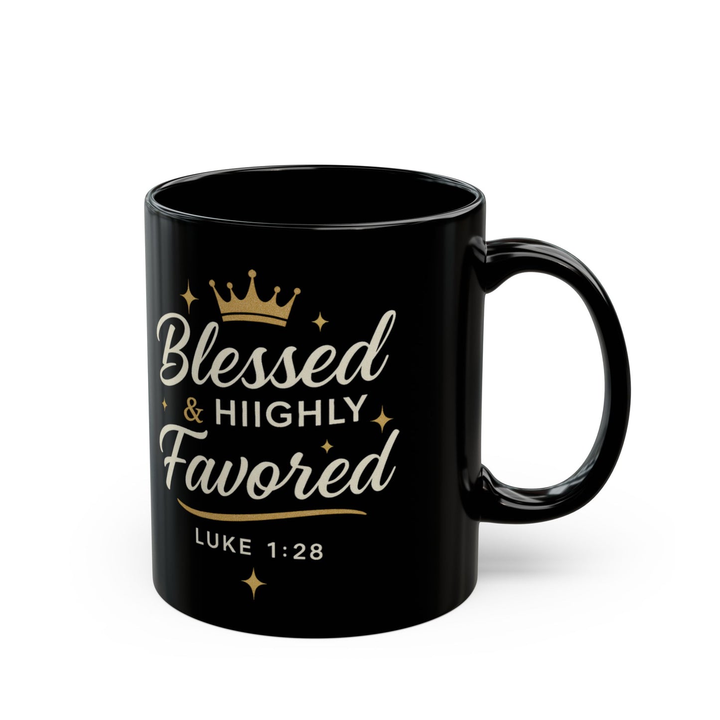 Blessed & Highly Favored Mug - Inspirational Coffee Cup, Faith-Based Gift, Christian Home Decor, Luke 1:28 Bible Verse, Perfect for [...]