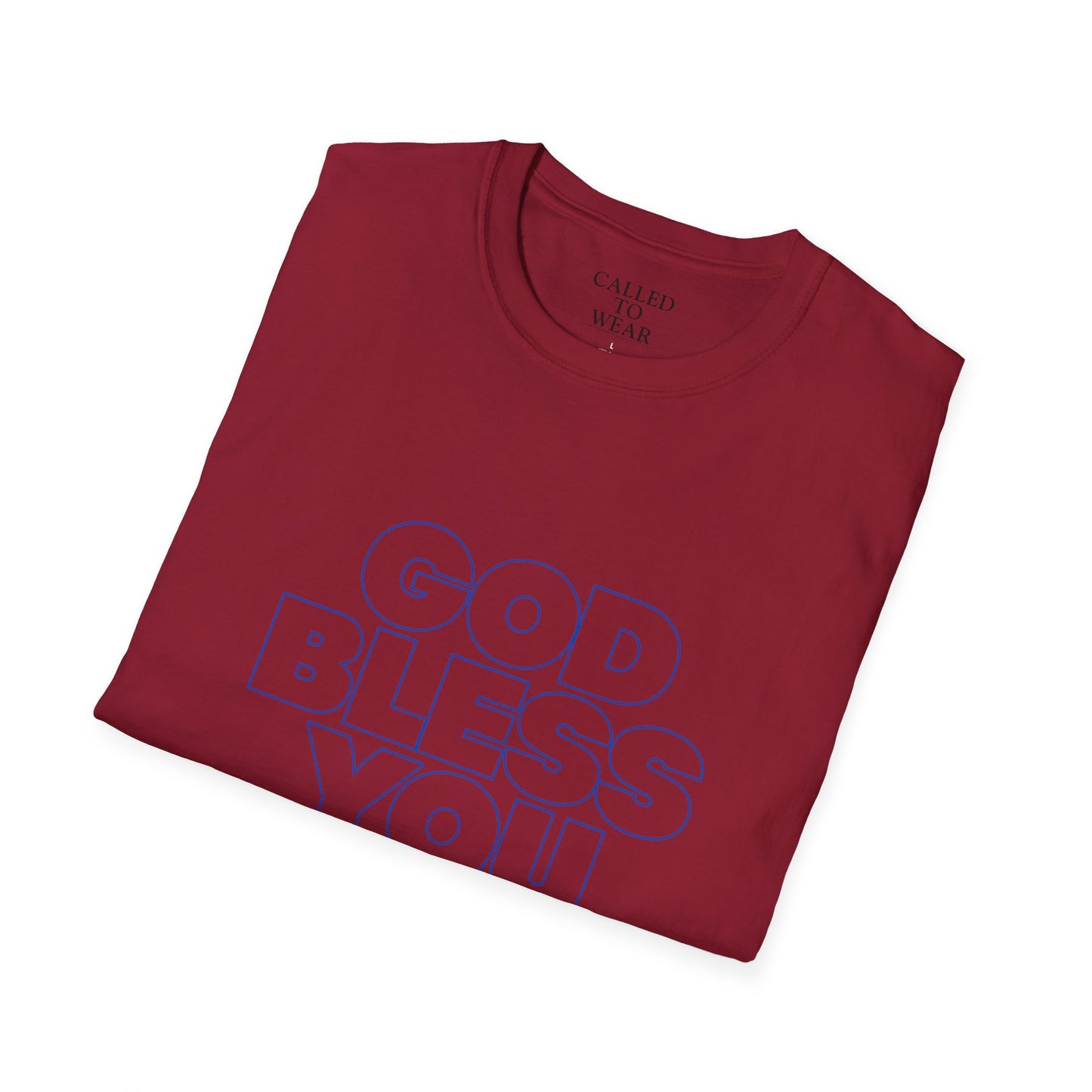 GOD BLESS YOU & Keep You T-Shirt | Minimal Typographic Faith Tee