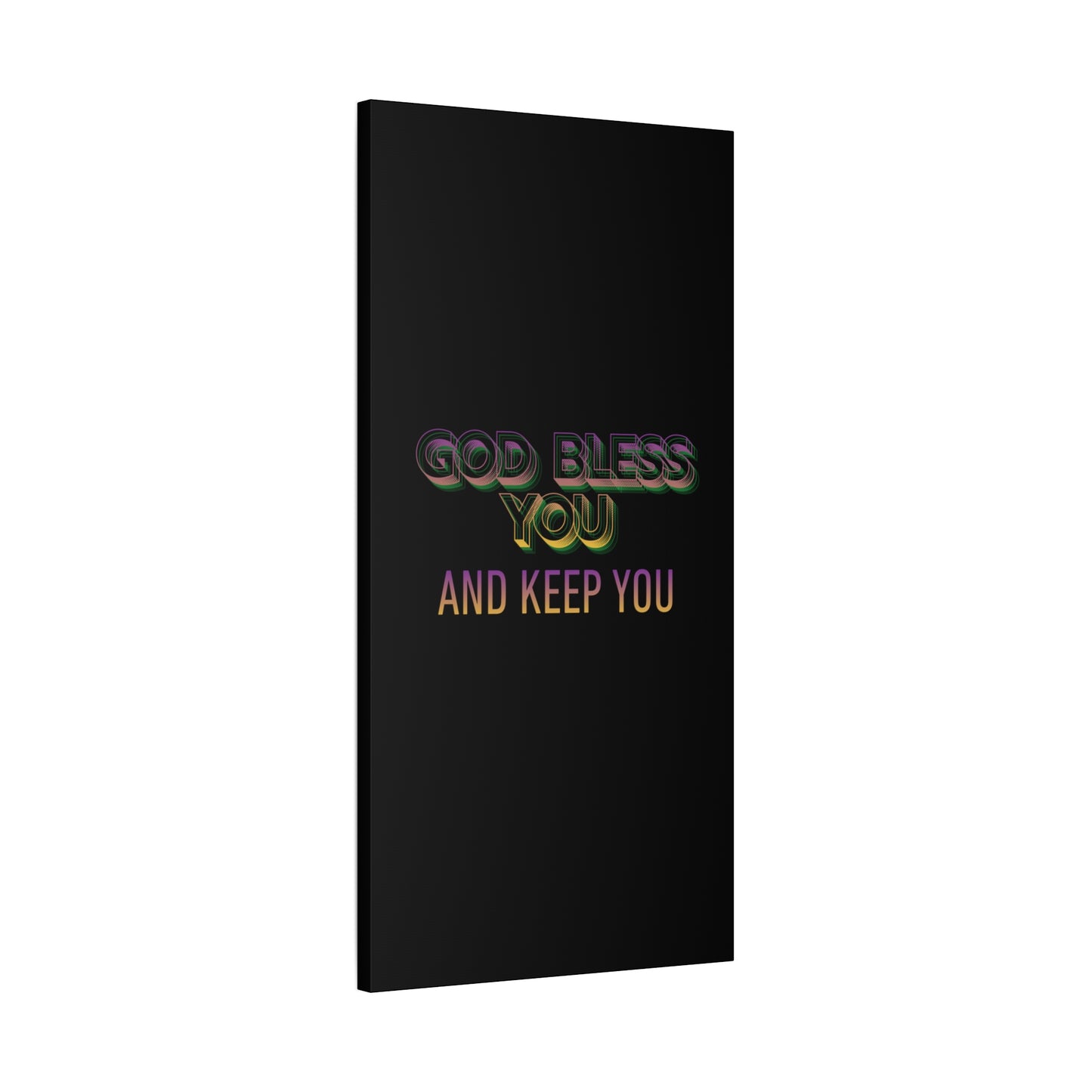 God Bless You and Keep You Canvas | Matte Stretched Wall Art