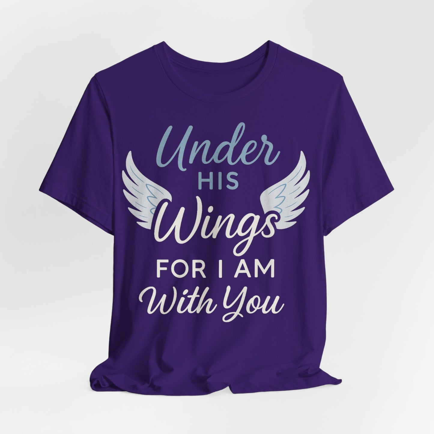 Under His Wings Inspirational Unisex Tee | Faith-Based Christian Apparel, Gift for Her