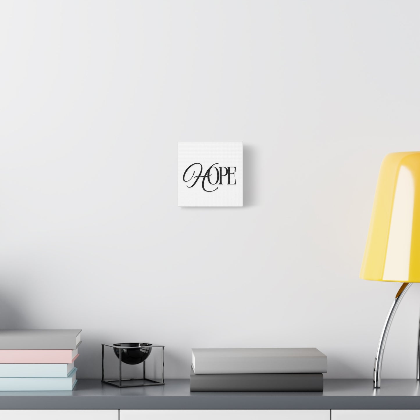 Hope Script Wall Art Canvas | Matte Stretched Canvas