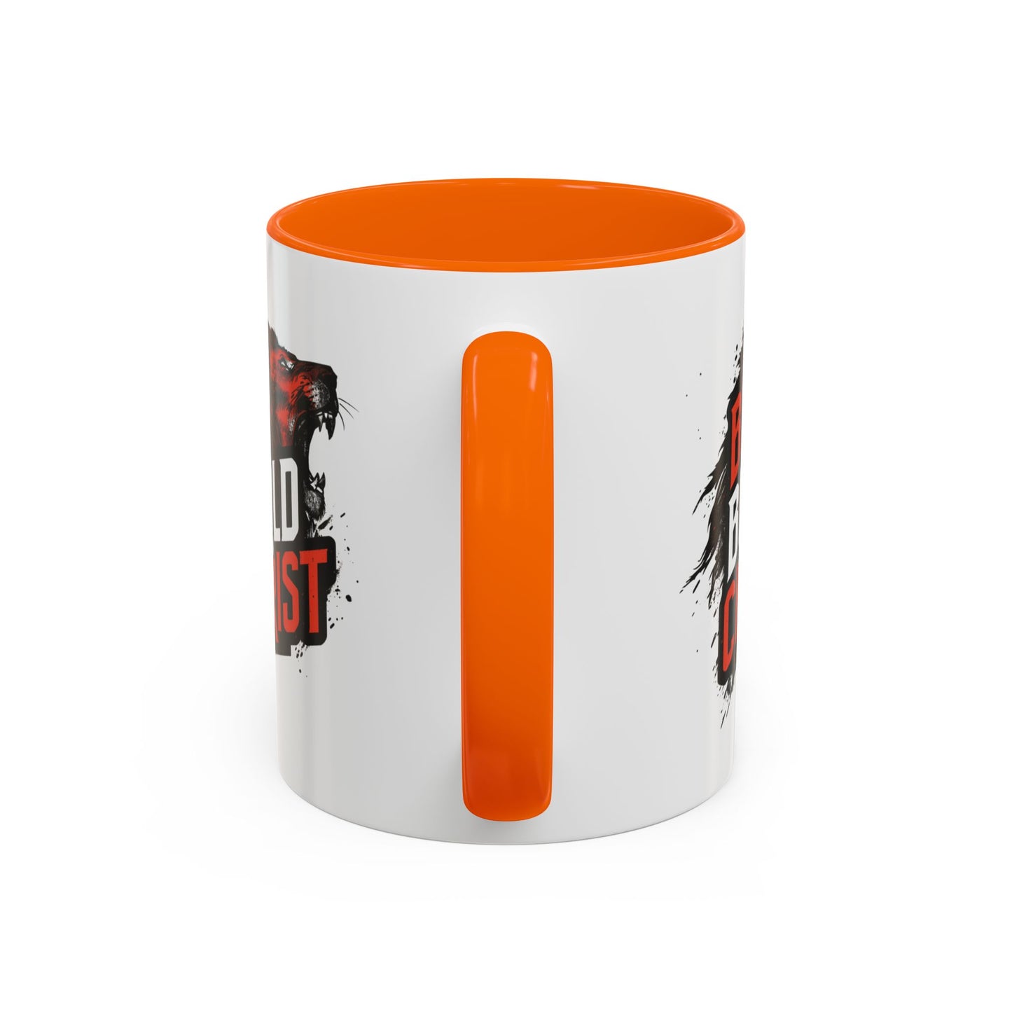 Be Bold in Christ Mug | Christian Faith Coffee Mug, Wolf Graphic Accent Mug