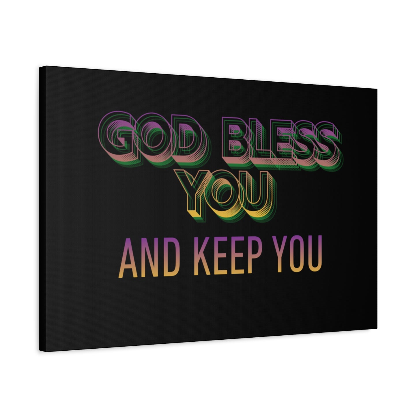 God Bless You and Keep You Canvas | Matte Stretched Wall Art