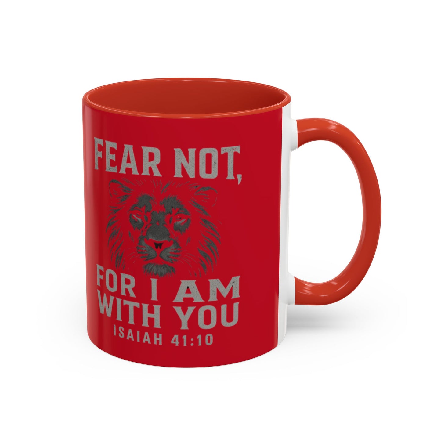 Faith-Inspired Accent Coffee Mug - Cheerful Ceramics for Daily Motivation, Gift for Friends, Home Decor, Encouragement